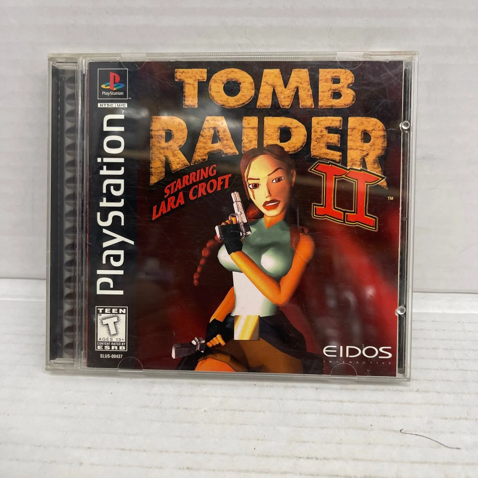 Product image for Tomb Raider II 2 (PlayStation 1 PS1) Black Label CIB Complete in Box CIB