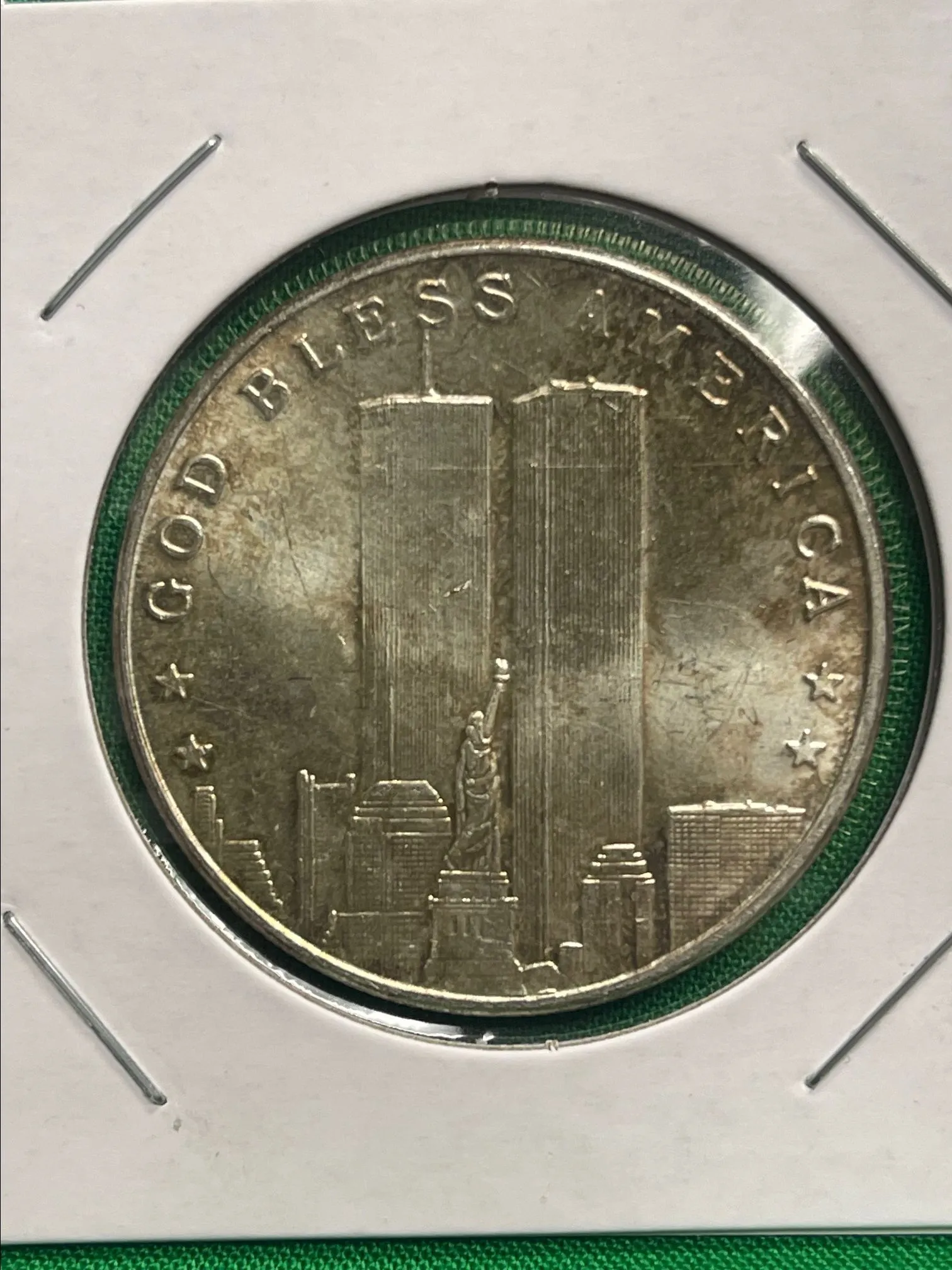 Product image for Sept.11 Twin Towers Silver Round