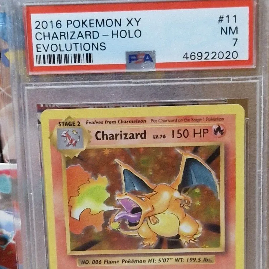 Product image for 2016 Pokemon Xy Evolutions Charizard-Holo Evolutions PSA NM 7