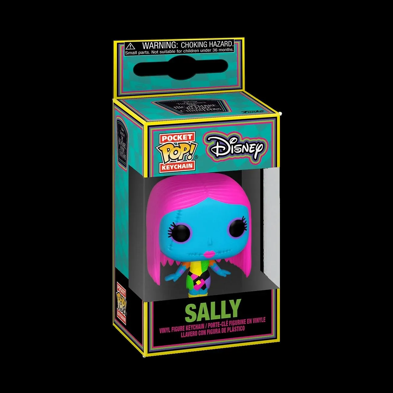 Product image for Funko Pop! Keychain: The Nightmare Before Christmas Blacklight - Sally NIB