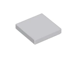Product image for 100 pieces Brand New 2x2 Lego Tile in Light Bluish Grey