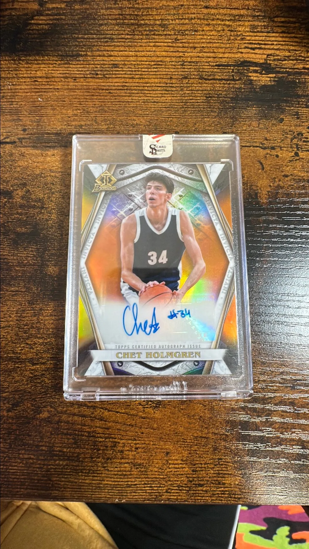 Product image for 2022 Topps Bowman Invicta Chet Holmgren Auto /25 READ DESCRIPTION