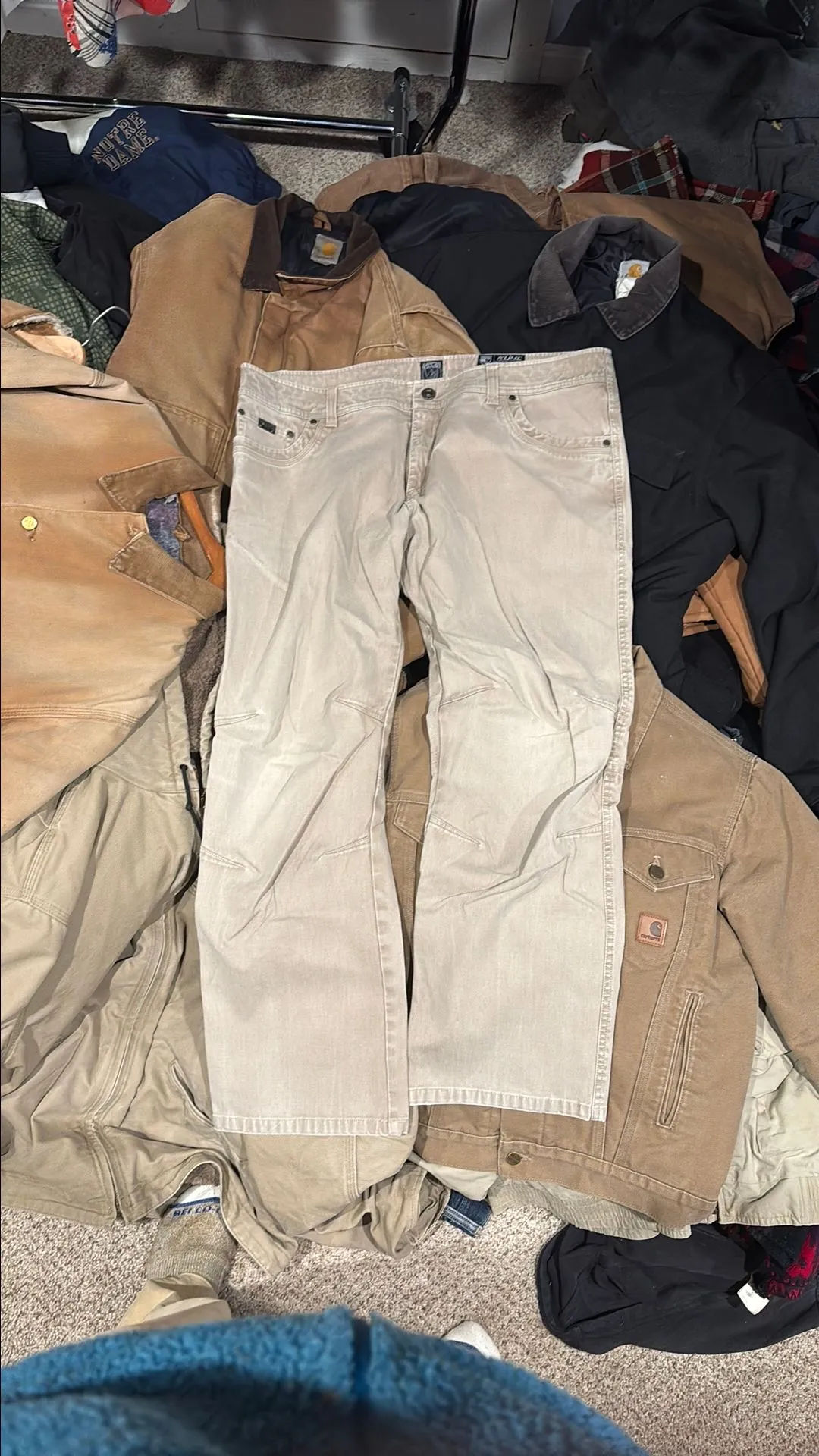 Product image for Tan kuhl canvas pants 40x30