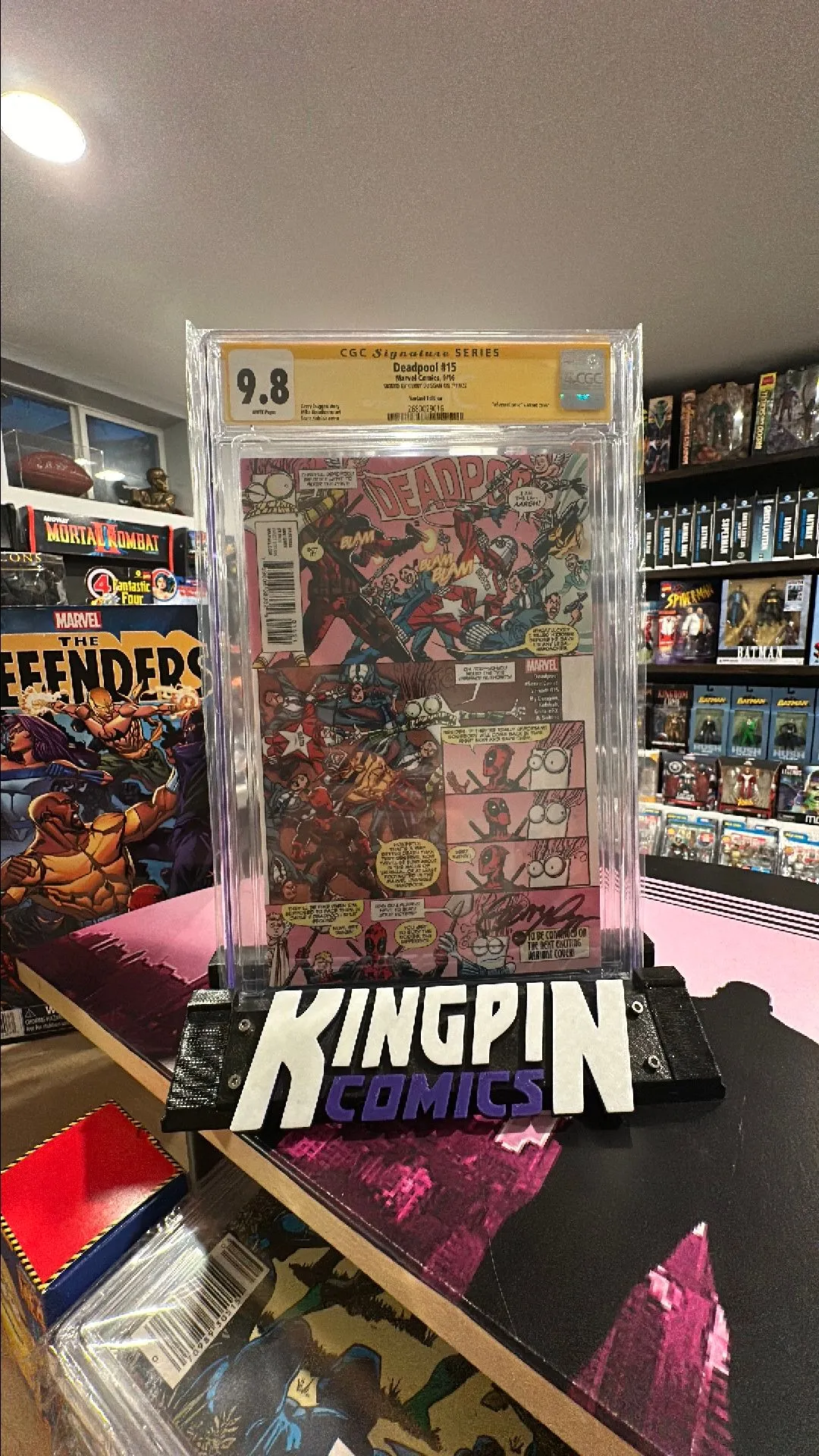 Product image for Deadpool #15 SS CGC 9.8 - Signed by Gerry Duggan - Secret Comic Variant