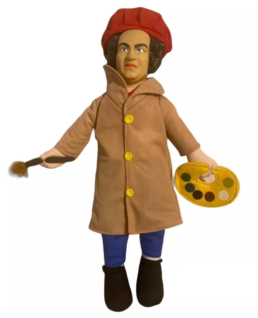Product image for 3 stooges plush larry painter artist outfit 15" new