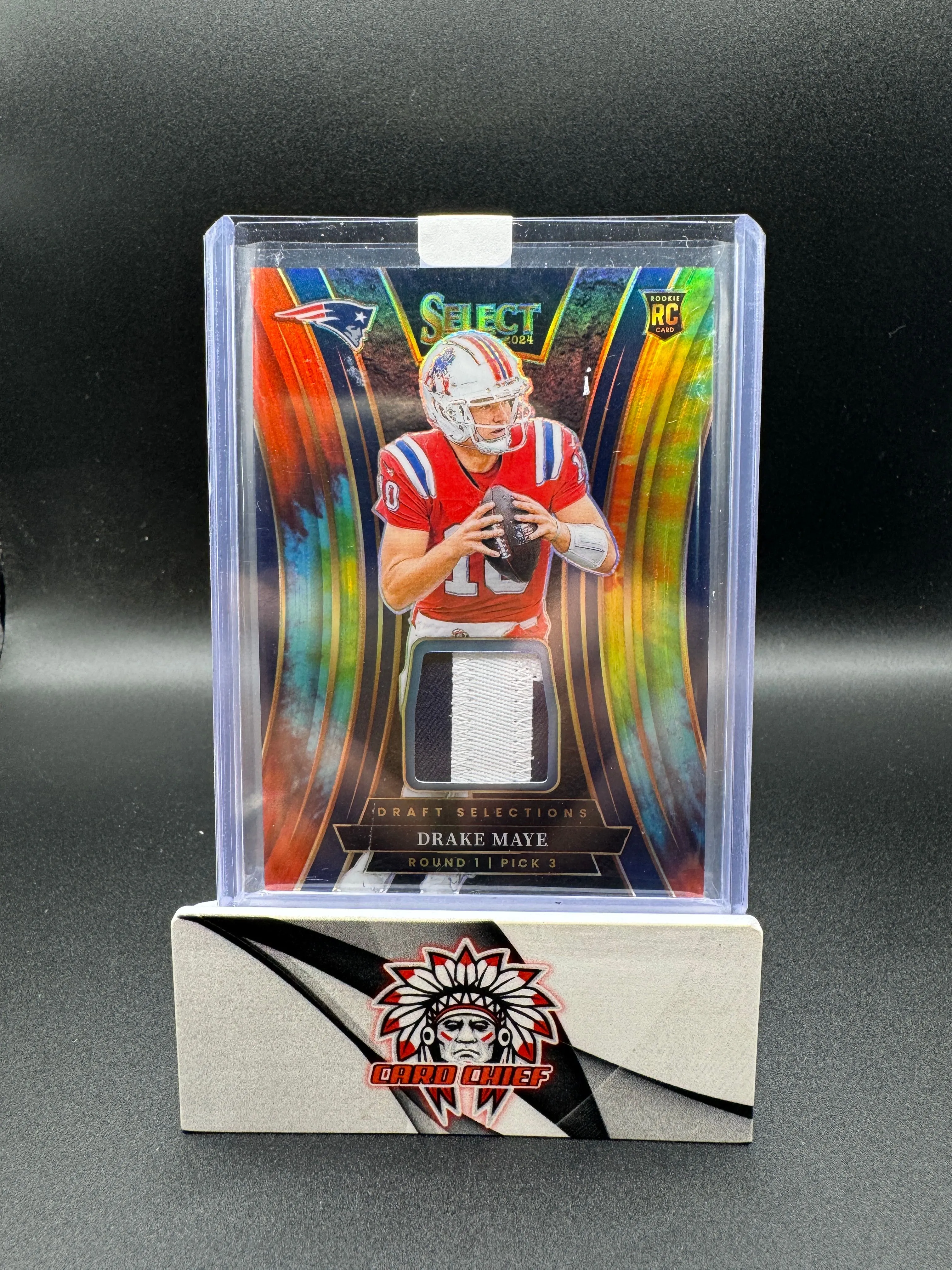 Product image for 2024 Select Drake Maye Tie Dye Rookie Patch /25