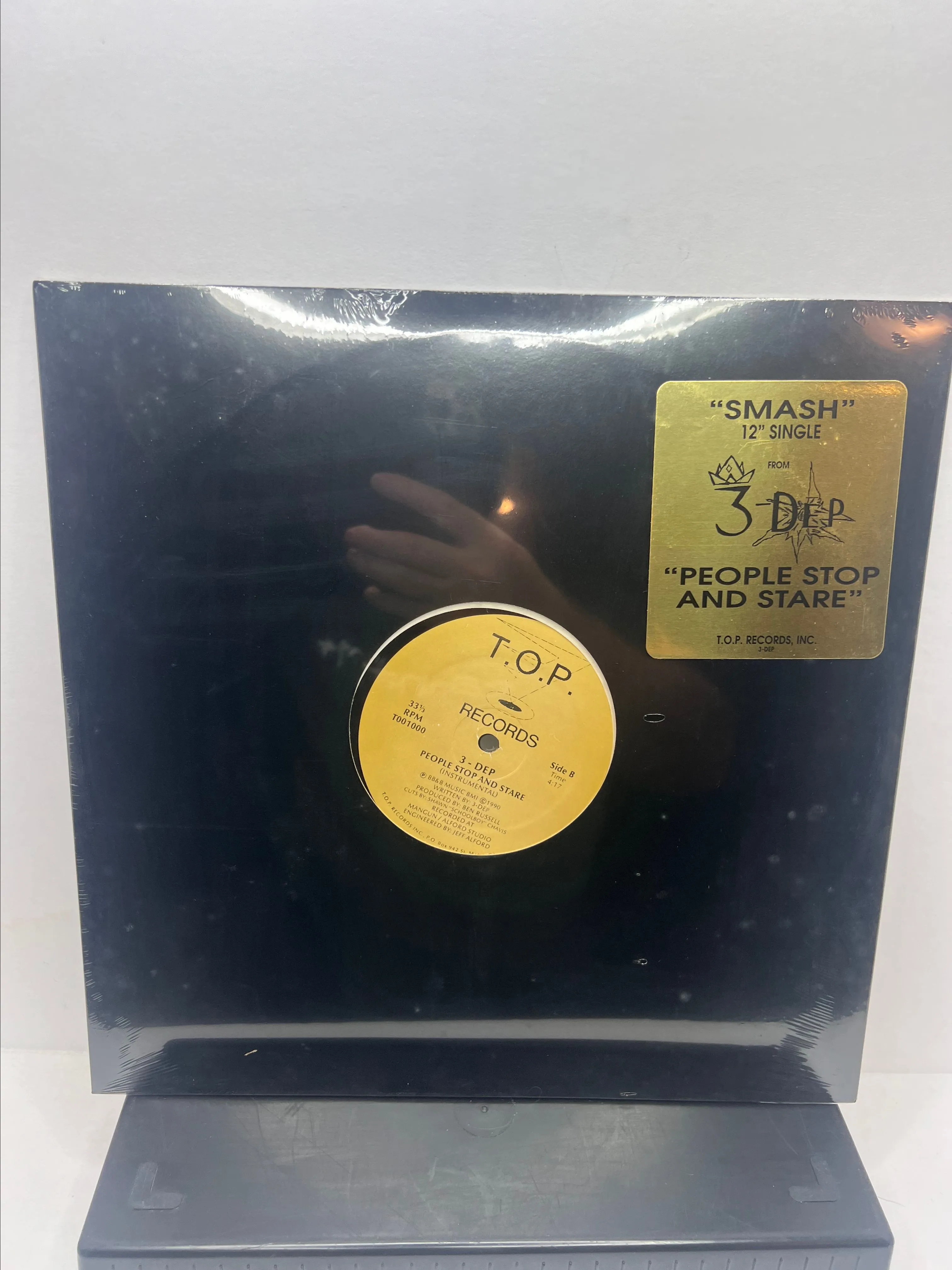 Product image for Vintage RARE 1990 3-DEP - People Stop and Stare 12" Single LP - Sealed