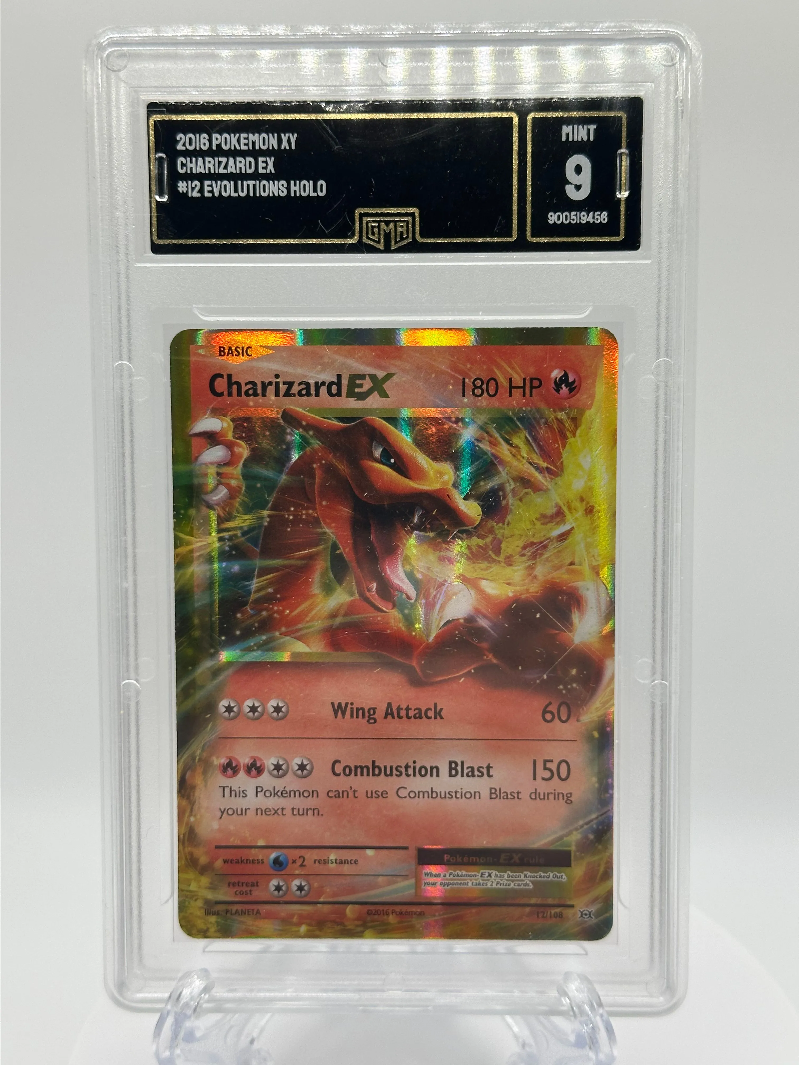 2016 Evolutions Charizard EX 12/108 GMA 9  Whatnot: Shop, Sell, Connect