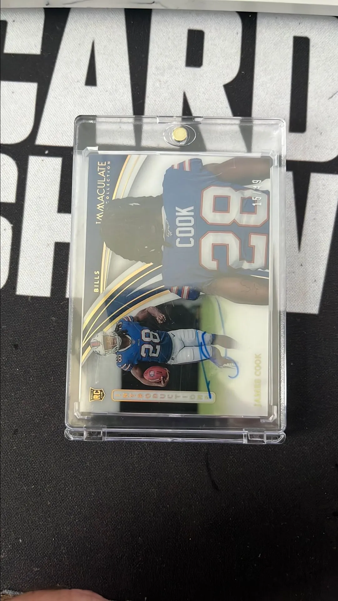 Product image for Immaculate rookie auto James Cook /49