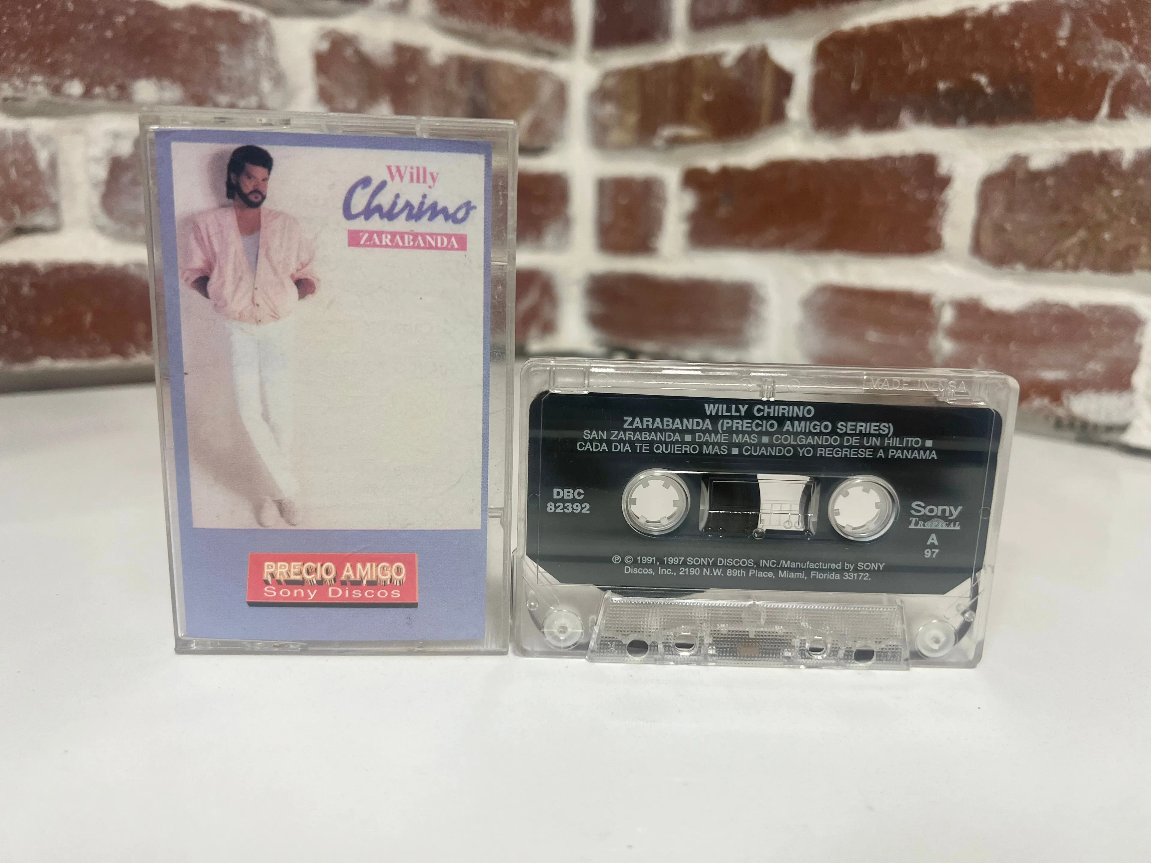 Product image for Willy Chirino 1985 Zarabanda Cassette Tape Album Salsa 80s Music Cuban Salsa