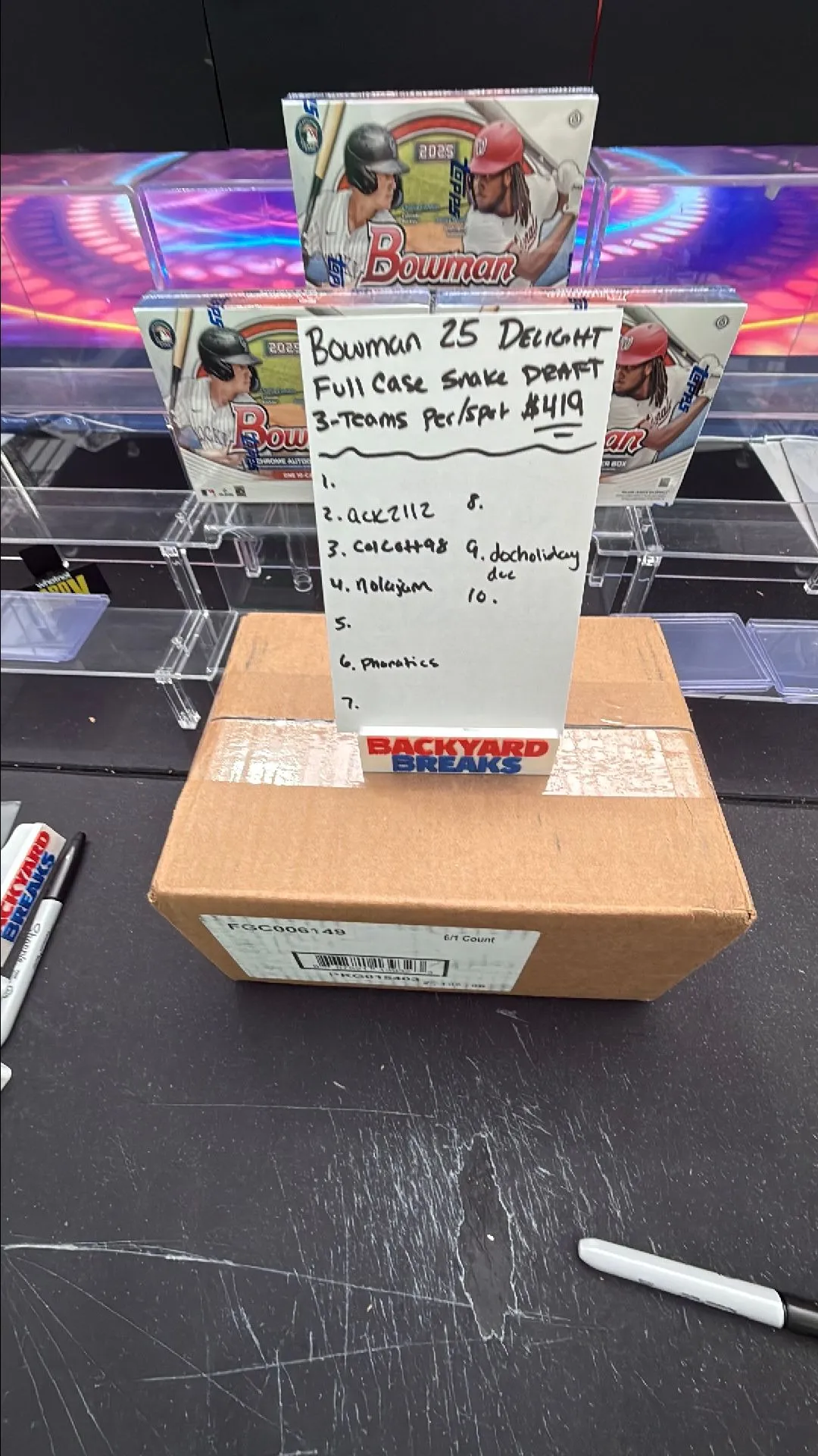 Product image for BOWMAN 25 DELIGHT SNAKE DRAFT (3 TEAMS PER/SPOT)