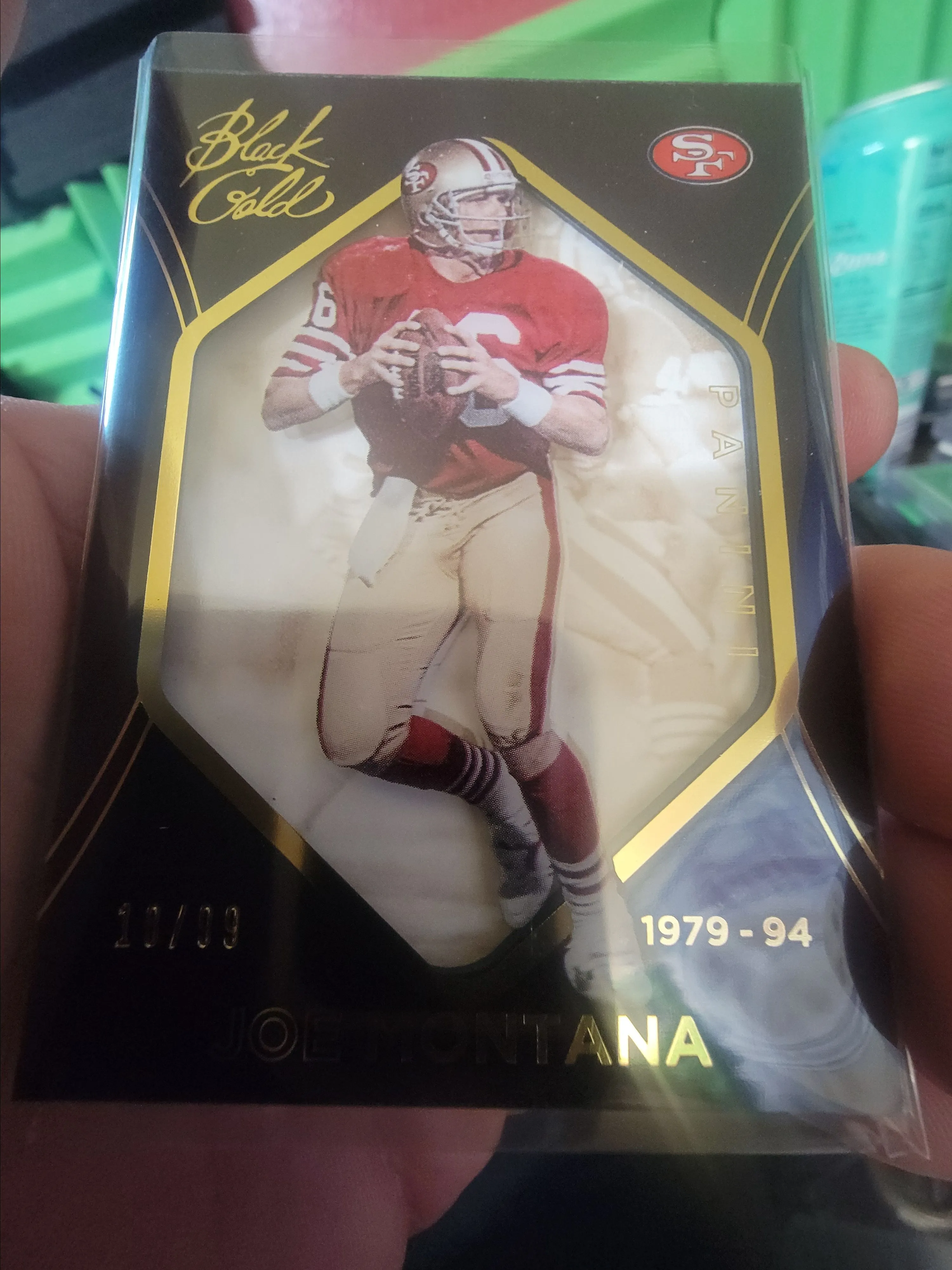 Product image for 2014 Joe Montana Panini Black Gold /99