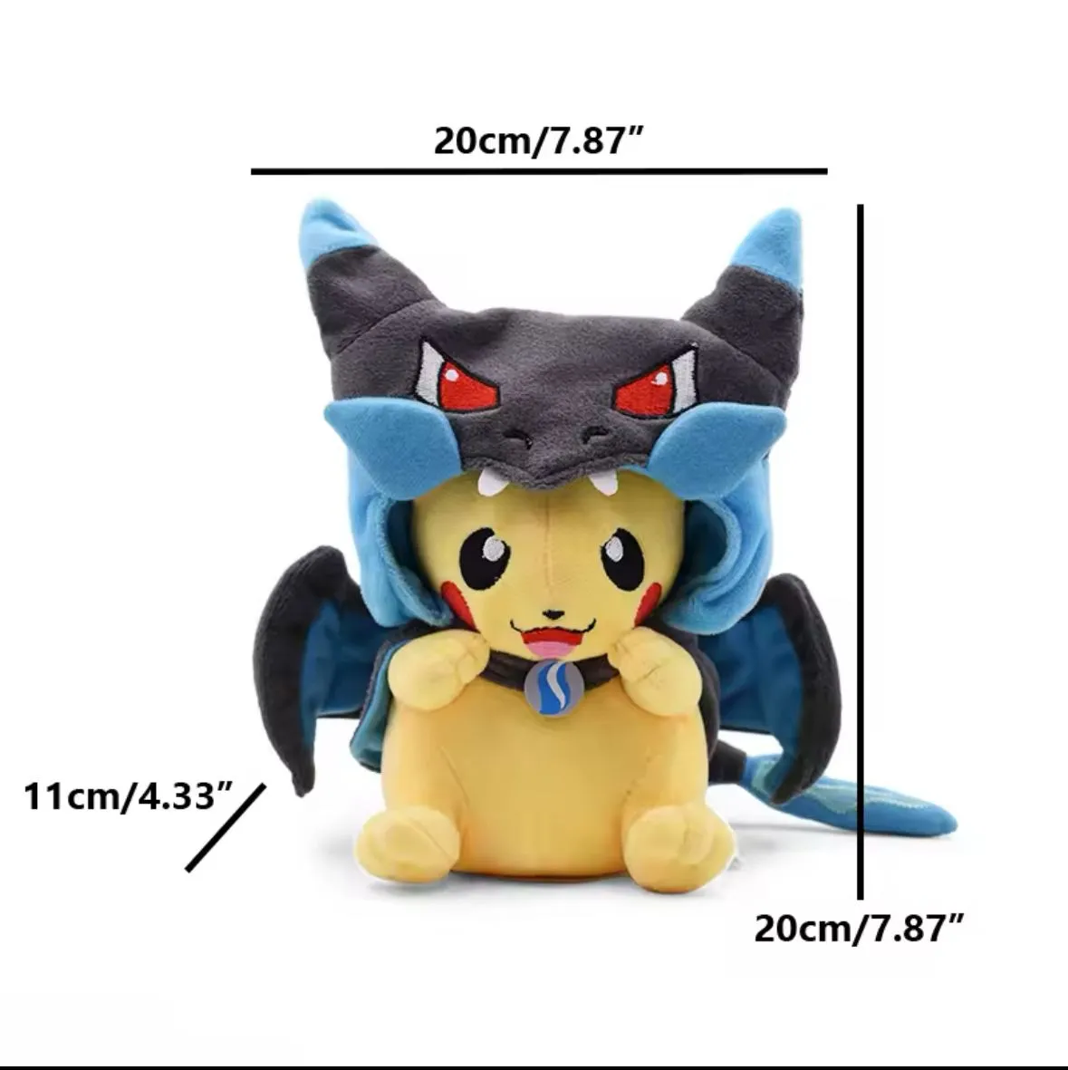 Product image for Mega Charizard Poncho Pika (7.87 in )