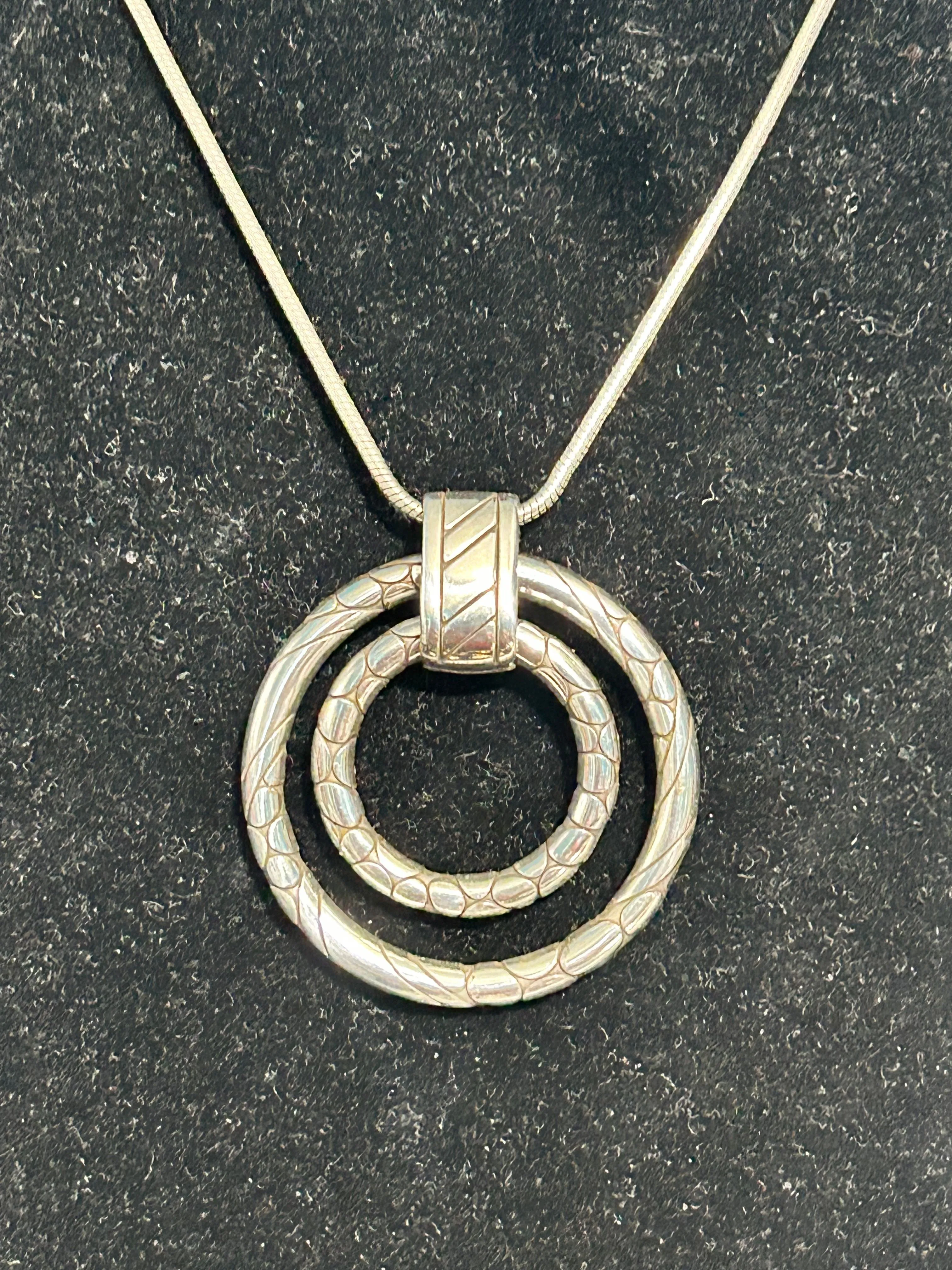 Product image for #12 Brighton silver tone  Pebbled Rings Retired !