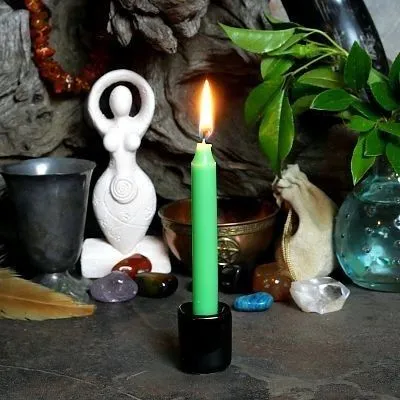 Product image for 7 pack of Green chime candles