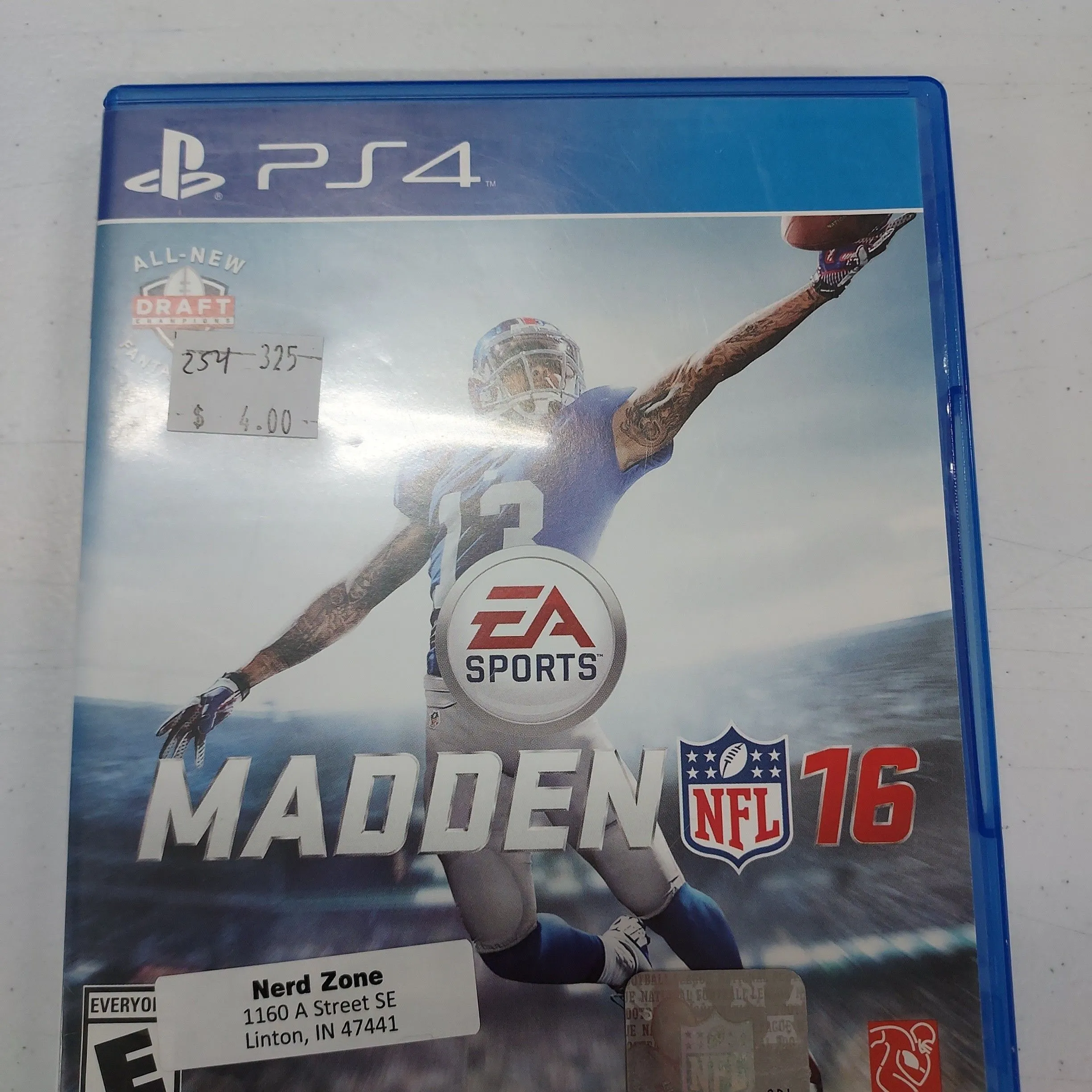 Product image for 254 madden NFl 16 playstation 4 as is untested