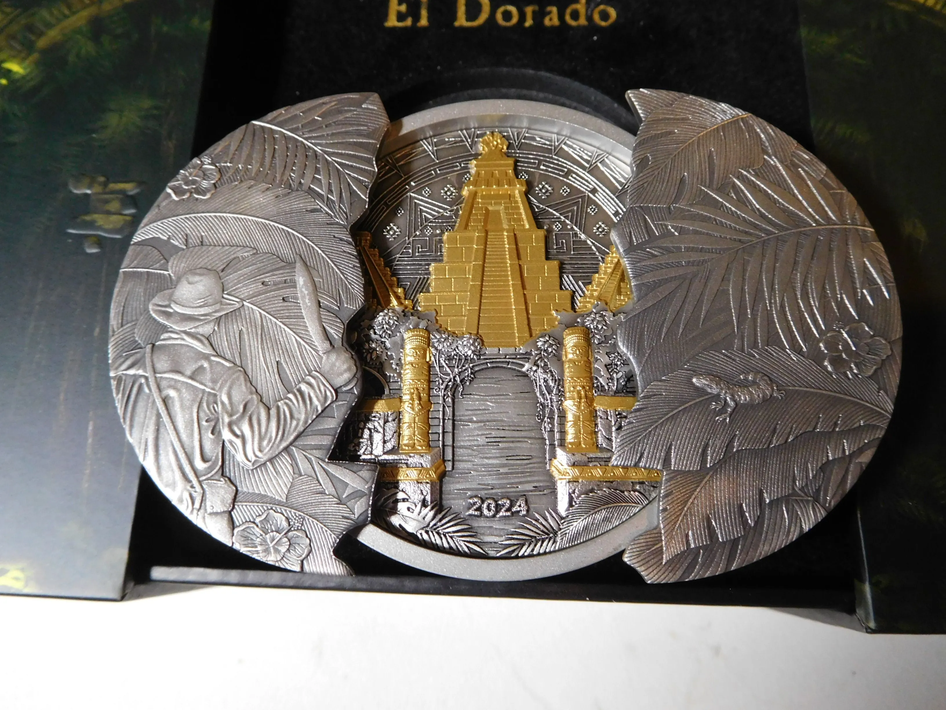 Product image for 2024 Barbados 5 oz Silver El Dorado Antiqued Sliding Door Coin
