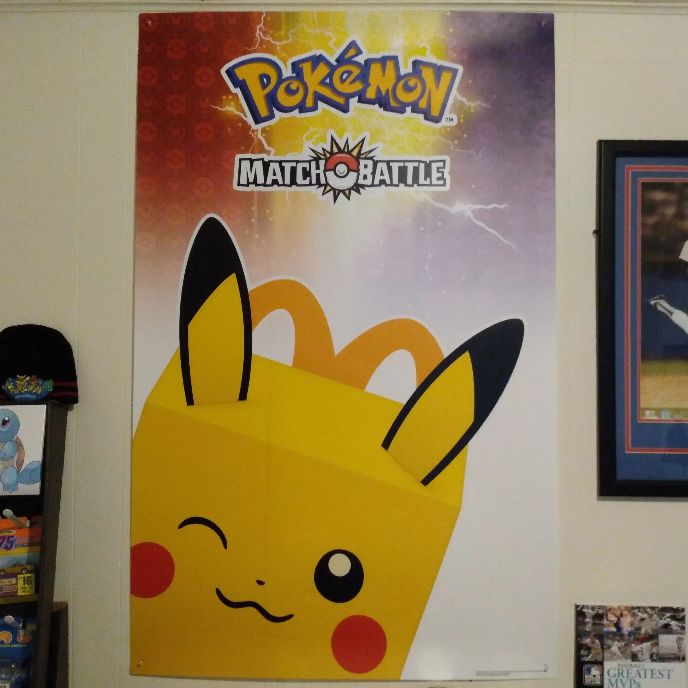 Pokemon Match Battle McDonald's Promotional Vinyl Poster 35" 55" + The Card  Display  Whatnot: Shop, Sell, Connect