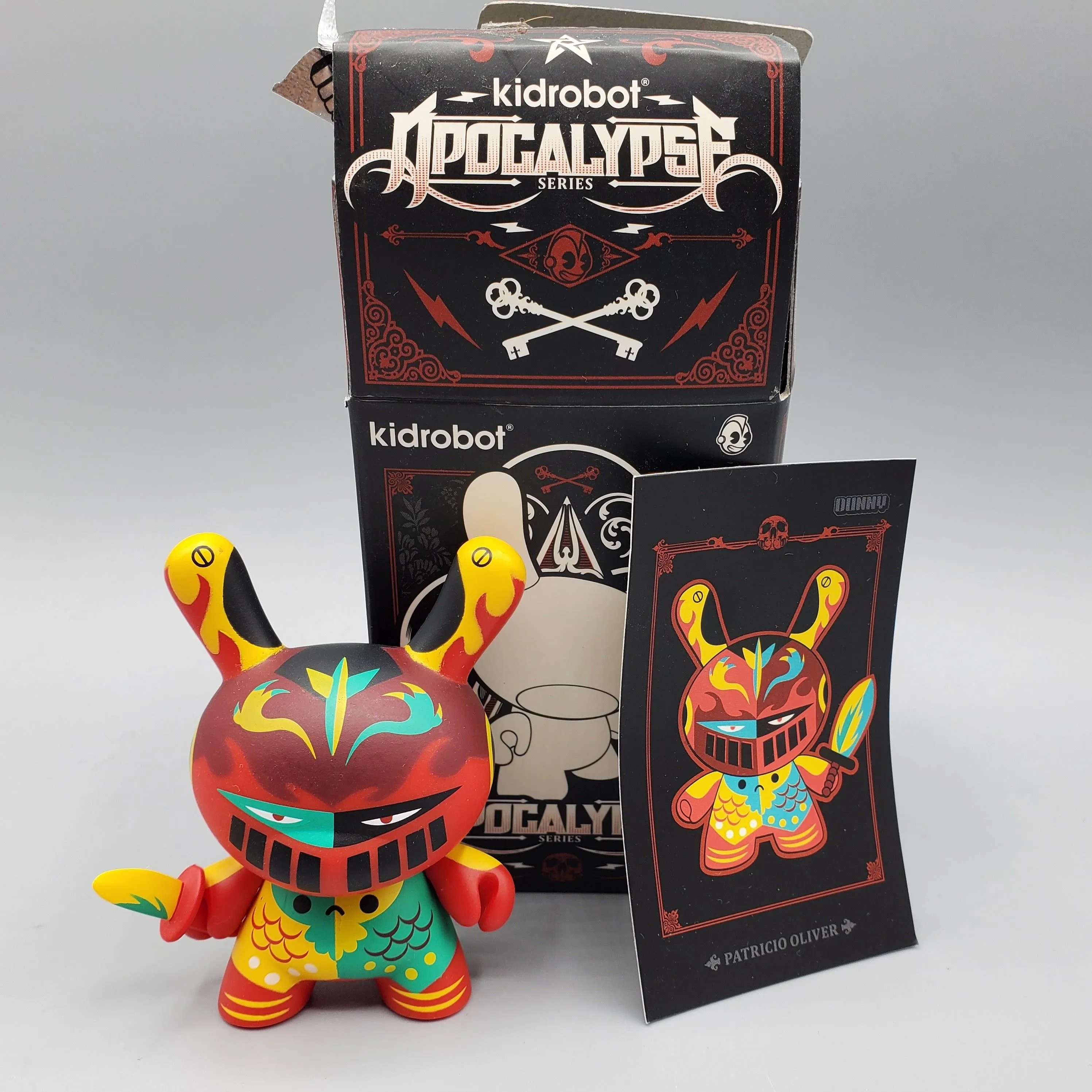 Product image for Kidrobot Apocalypse Series Patricio Oliver Dragon Knight Dunny Vinyl Figure