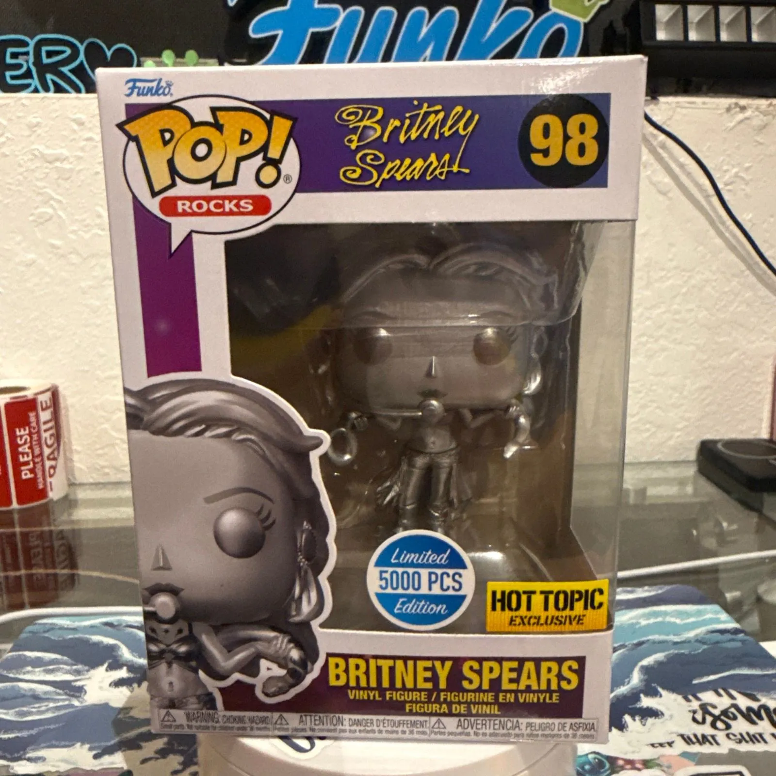 Product image for Funko Pop! Britney Spears #98 (Metallic) Hot Topic Exclusive 5000 PCS Limited LE