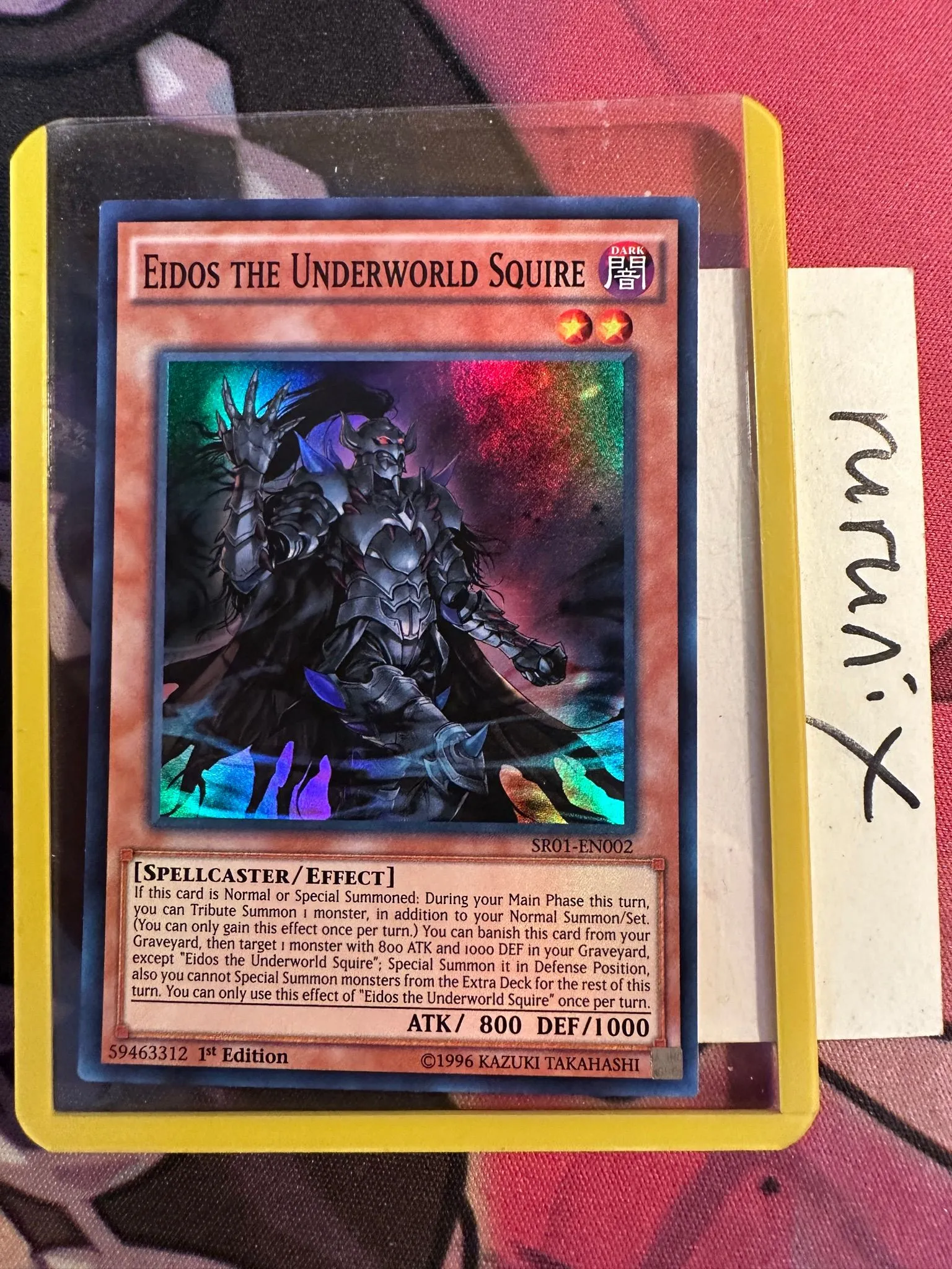 Yugioh Eidos the Underworld Squire SR01-EN002 Super Rare Structure Deck:  Emperor of Darkness (SR01)  Whatnot: Shop, Sell, Connect