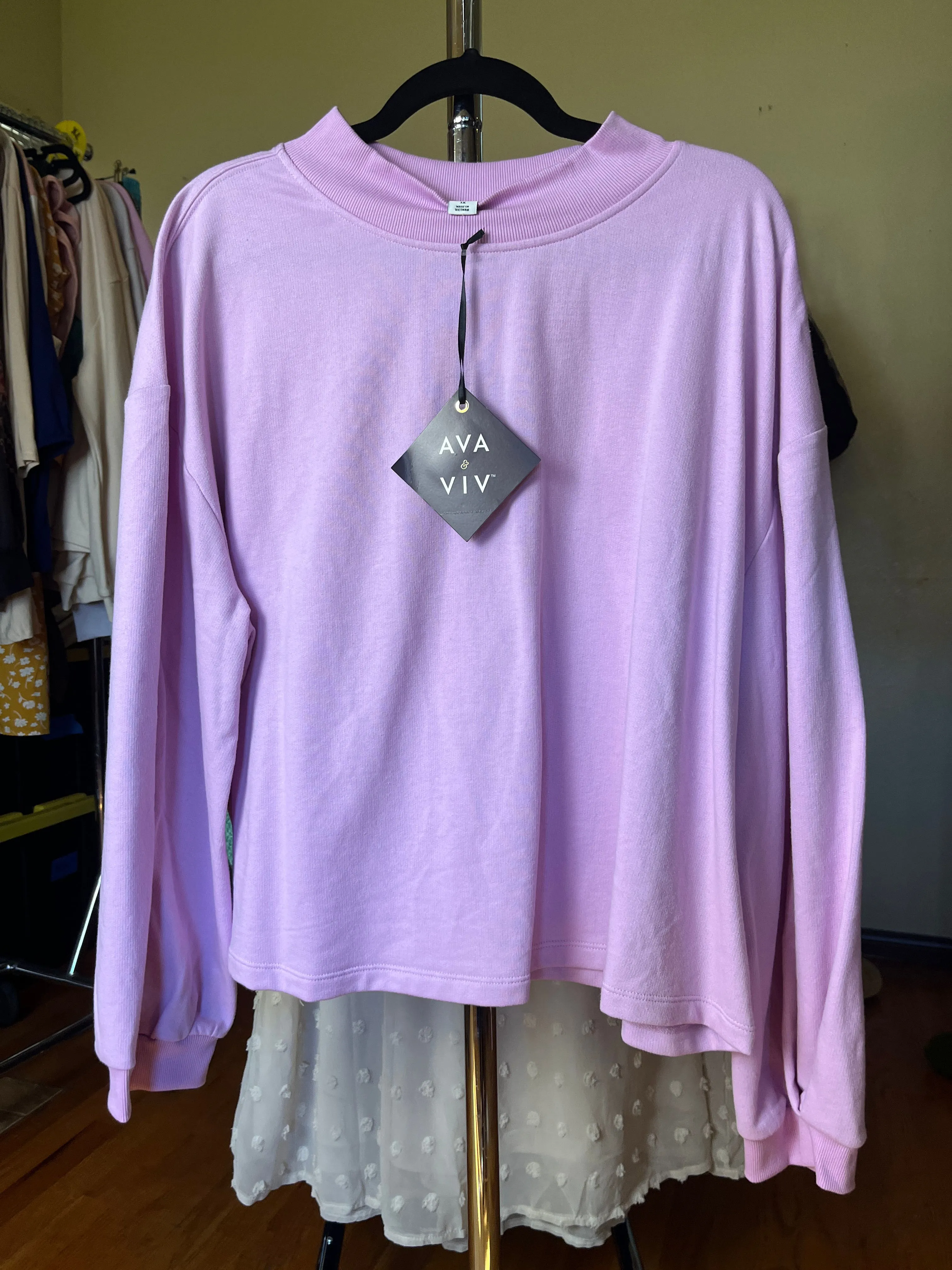Product image for 59. Ava Viv XL purple sweater