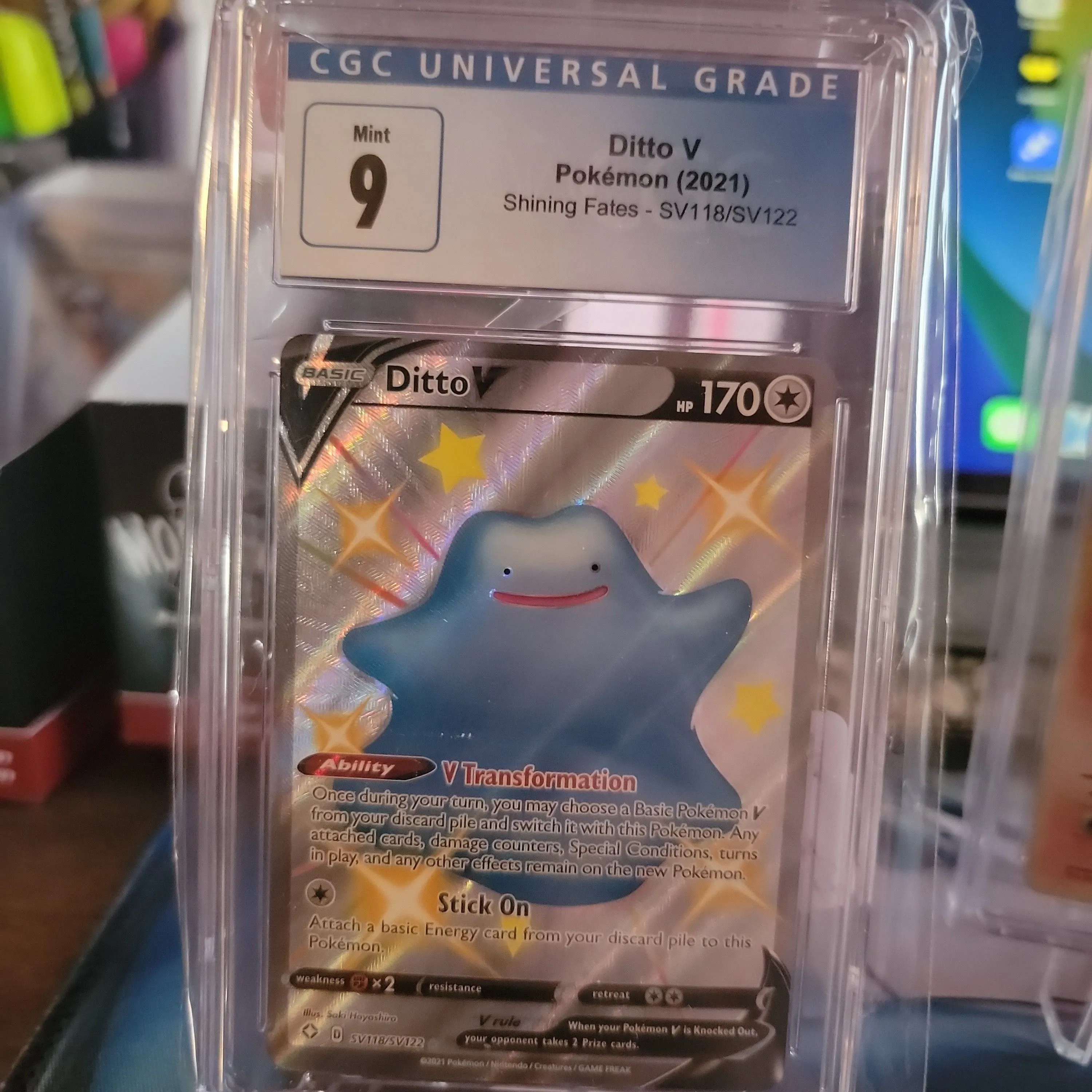 Product image for 2021 Shining Fates Ditto V  CGC 9.0