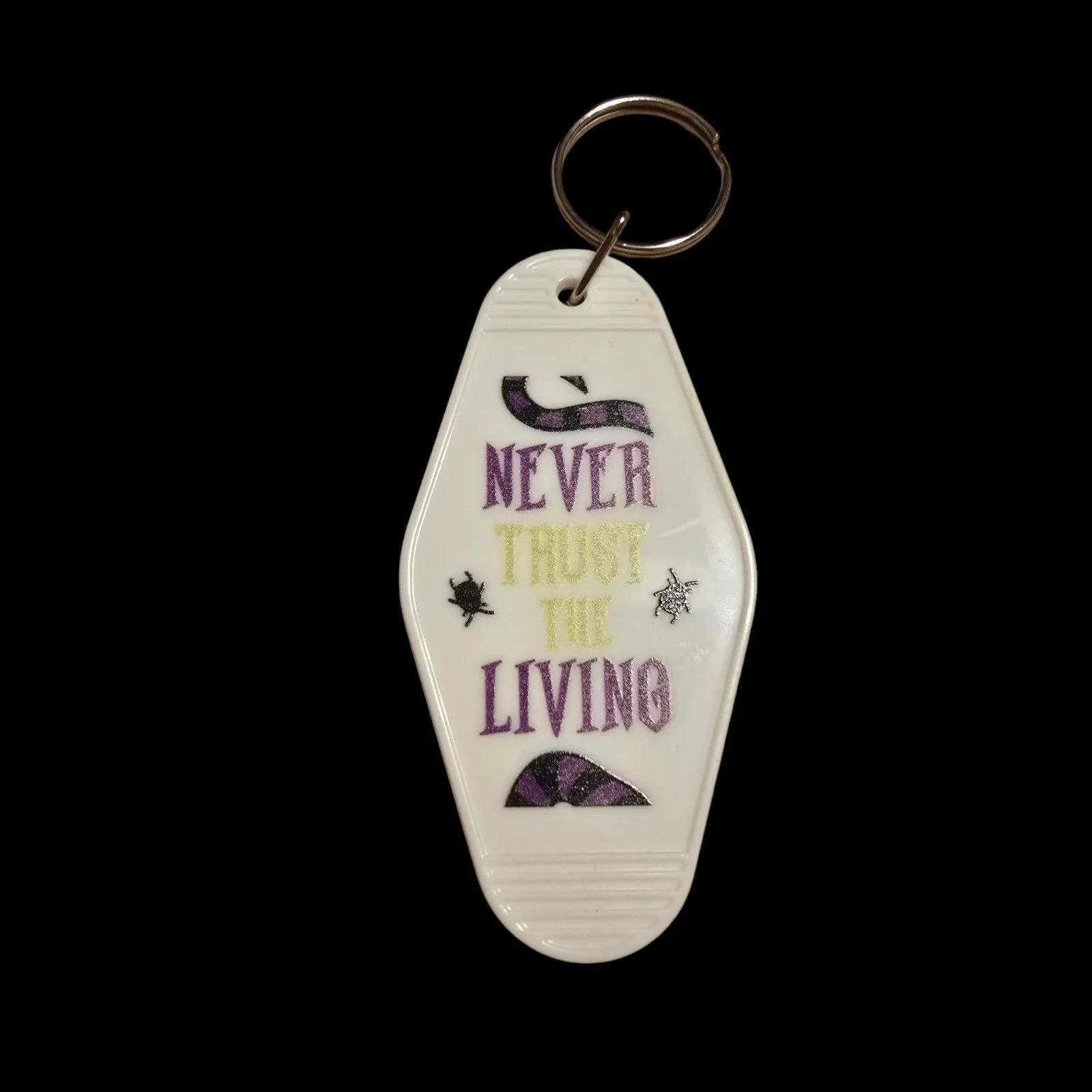 Product image for 016 NWOT Beetlejuice Never Trust The Living Keychain. 