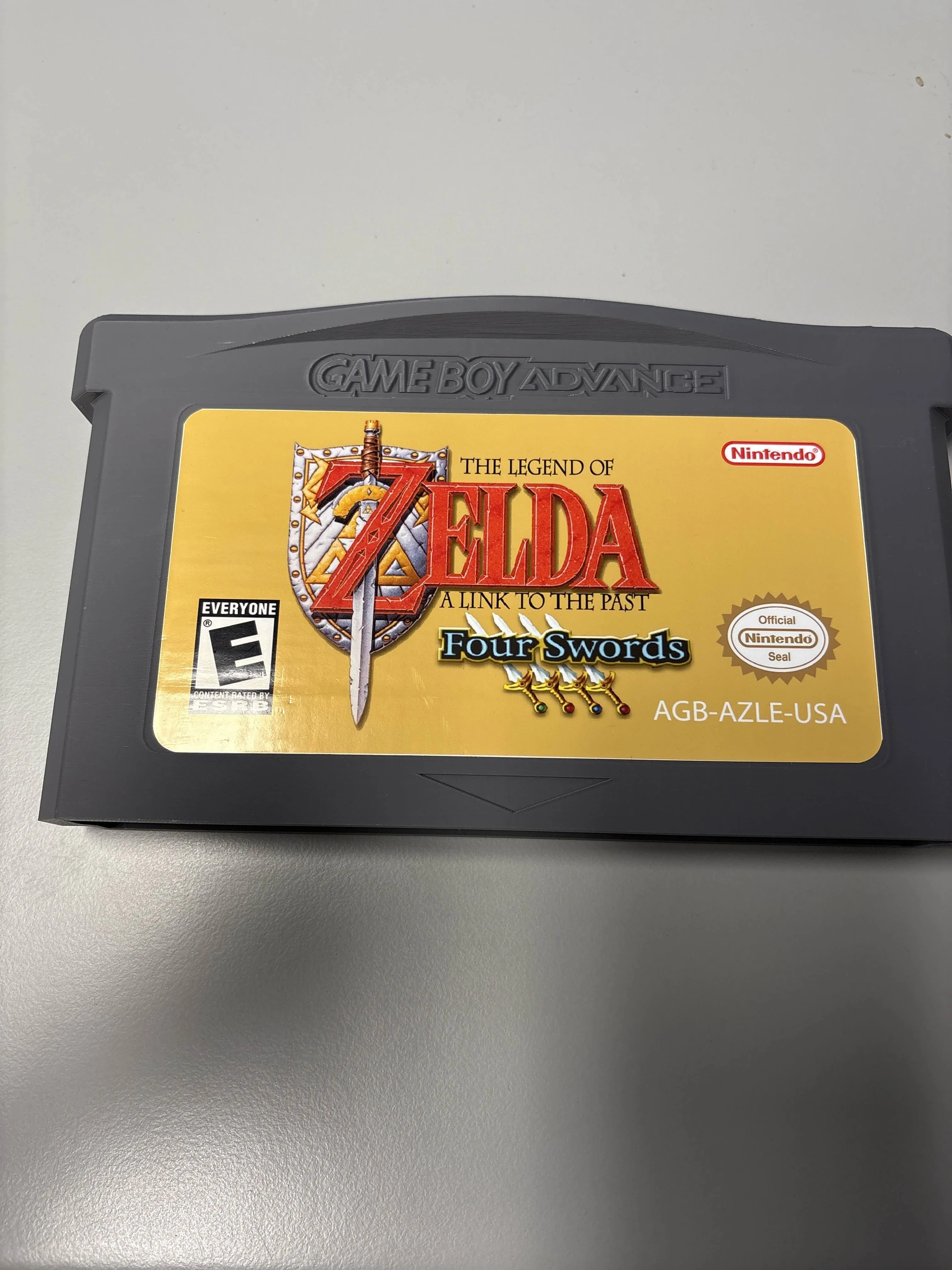 Product image for LOZ: A Link to the Past Four Swords 3D Printed Cartridge Wall Art