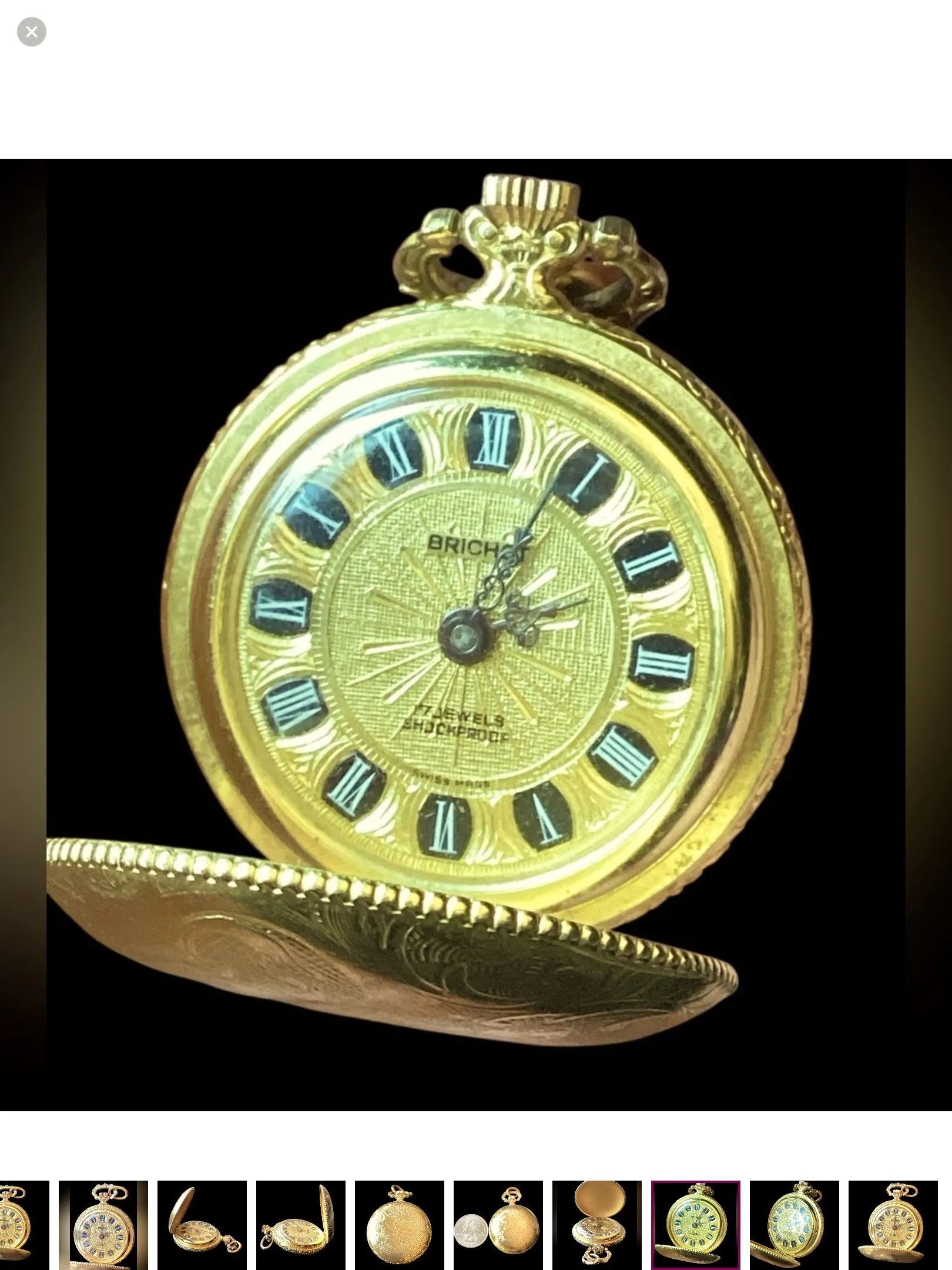 Product image for Brichot 17 Jewels Swiss Made Pocketwatch