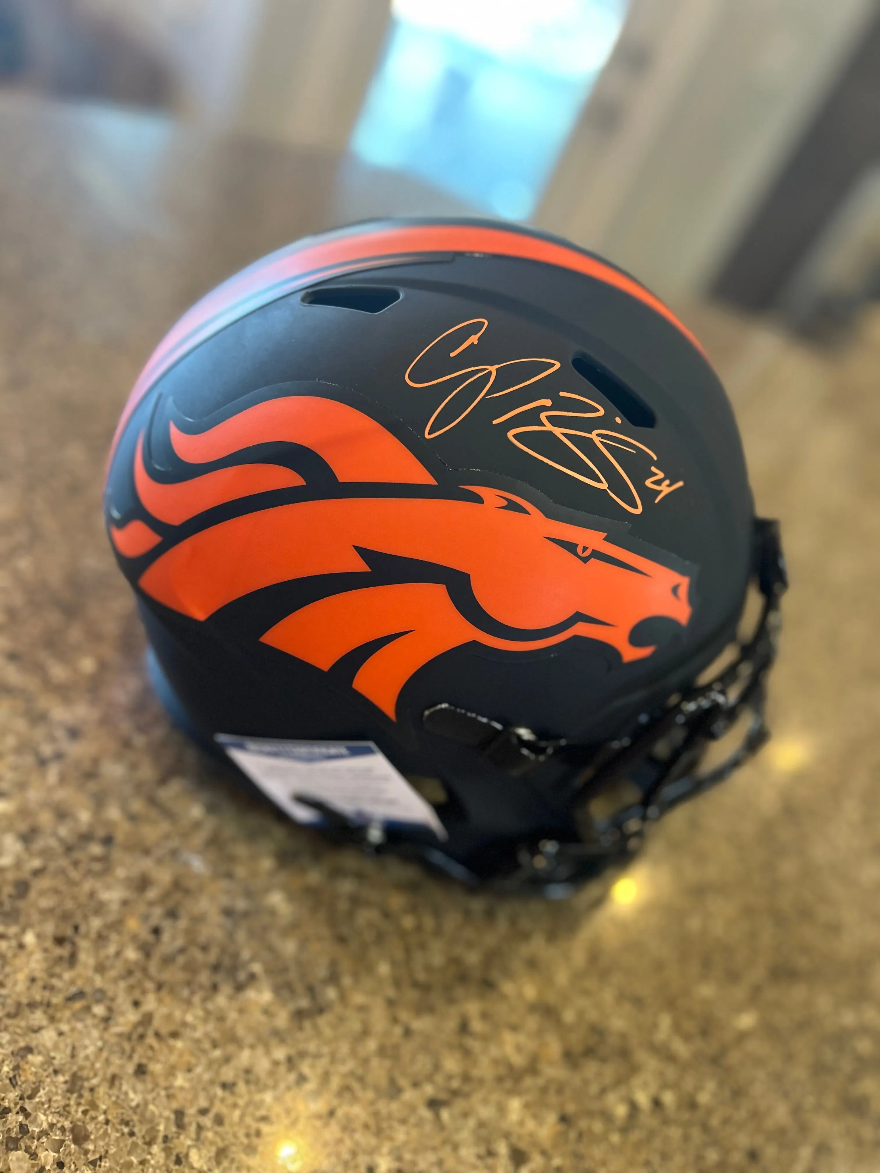 Product image for Autographed Champ Bailey replica Helmet