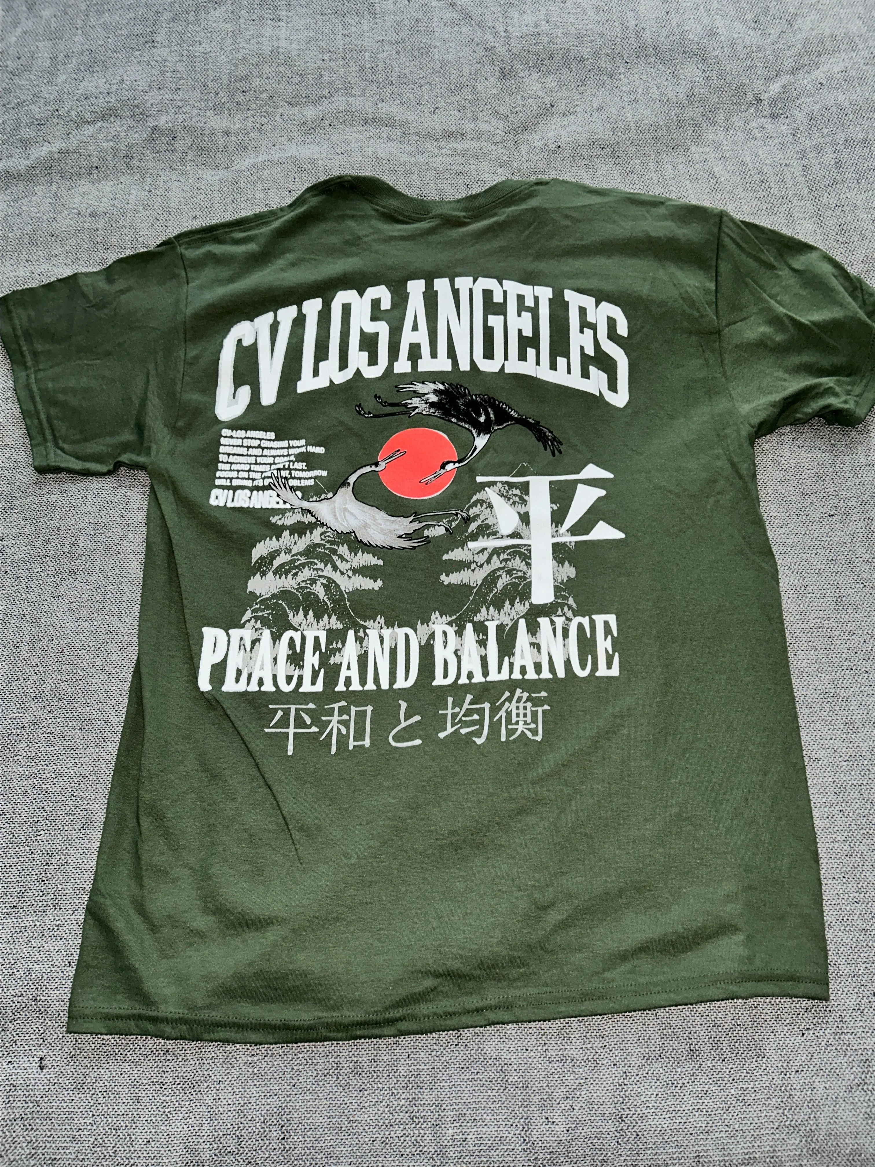 Product image for Brand New CVLA Peace and Balance Tshirt. Size Large