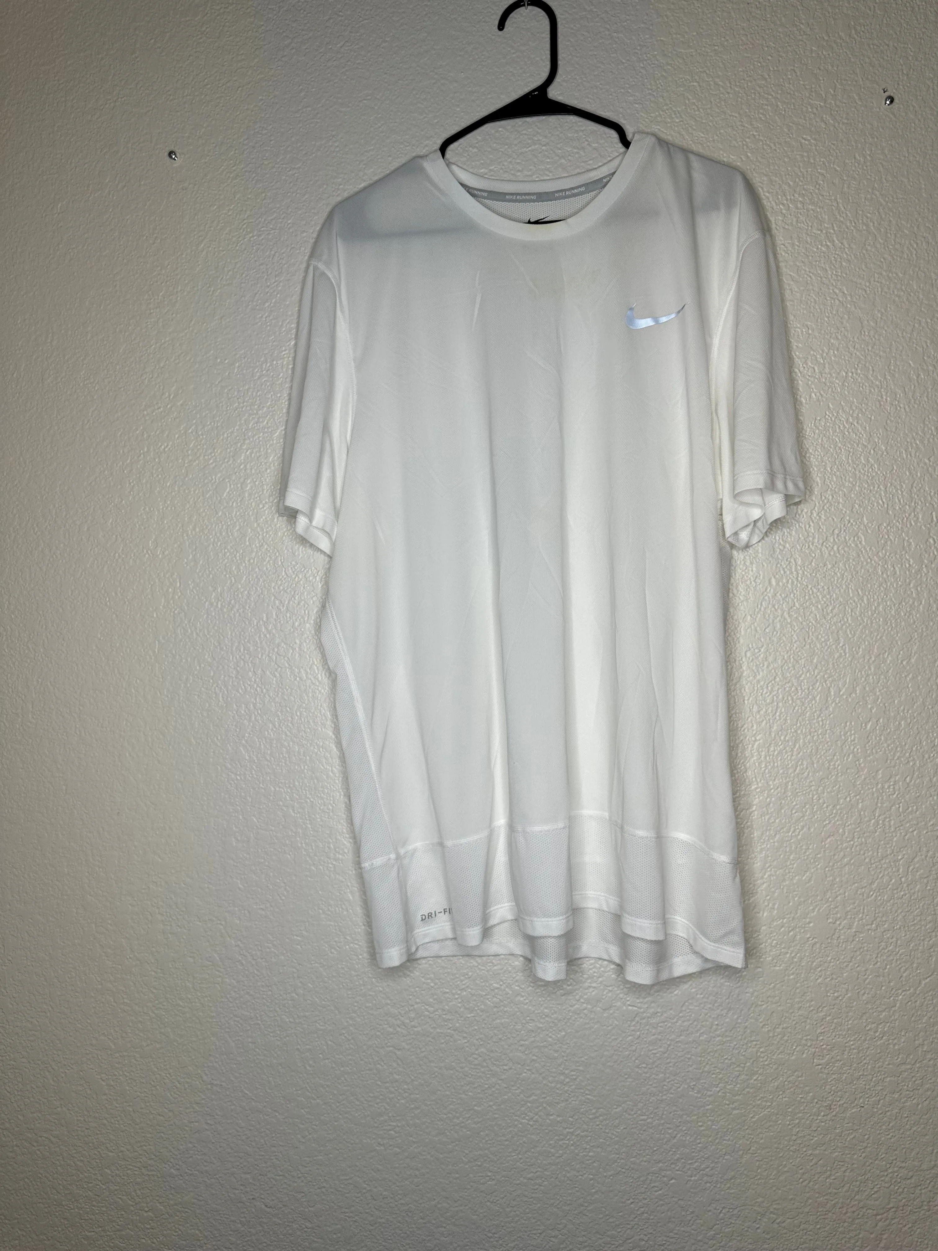 Product image for Nike Dri Fit  XXL White See Thru