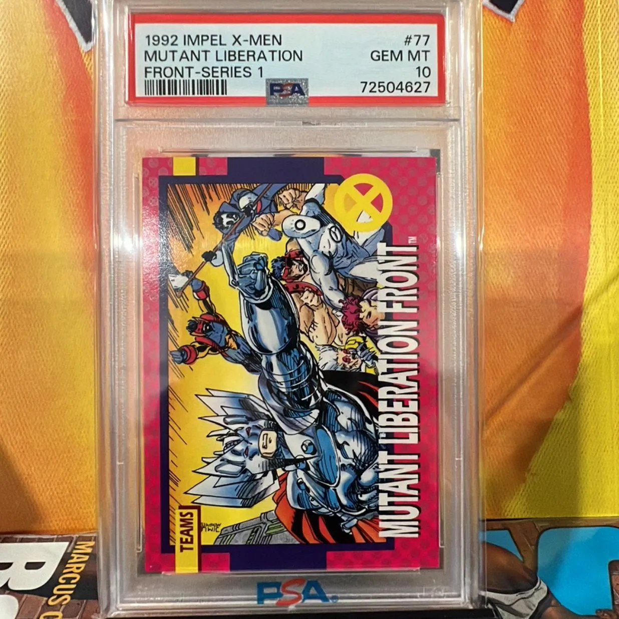 Product image for 1992 Impel X-Men Series 1 Mutant Liberation Front-Series 1 PSA GEM MT 10