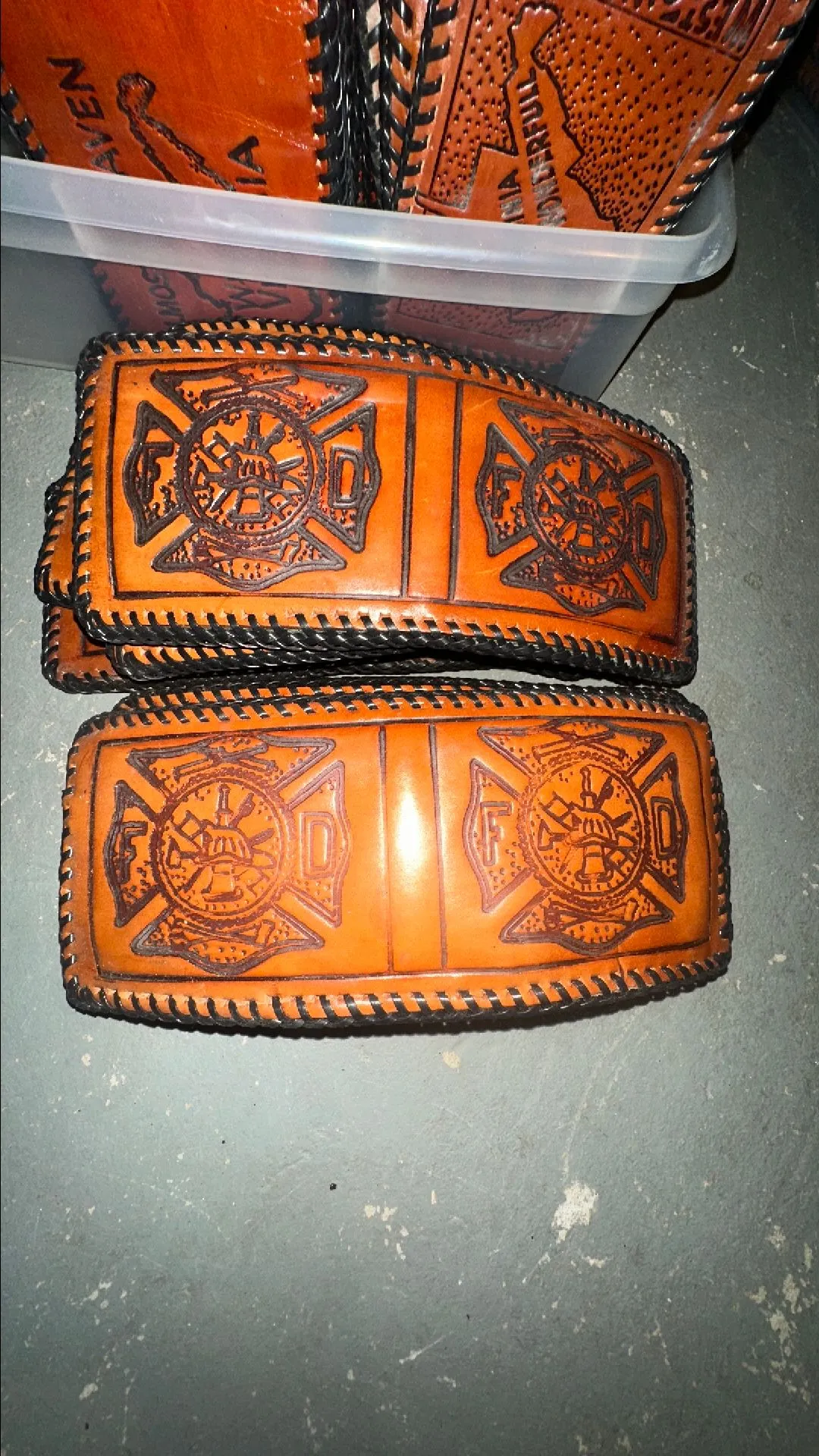 Product image for FD fire department leather wallet