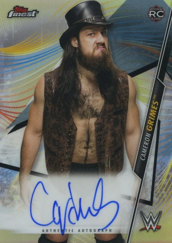 Product image for 2020 Topps Finest WWE Autograph Cameron Grimes A-CG