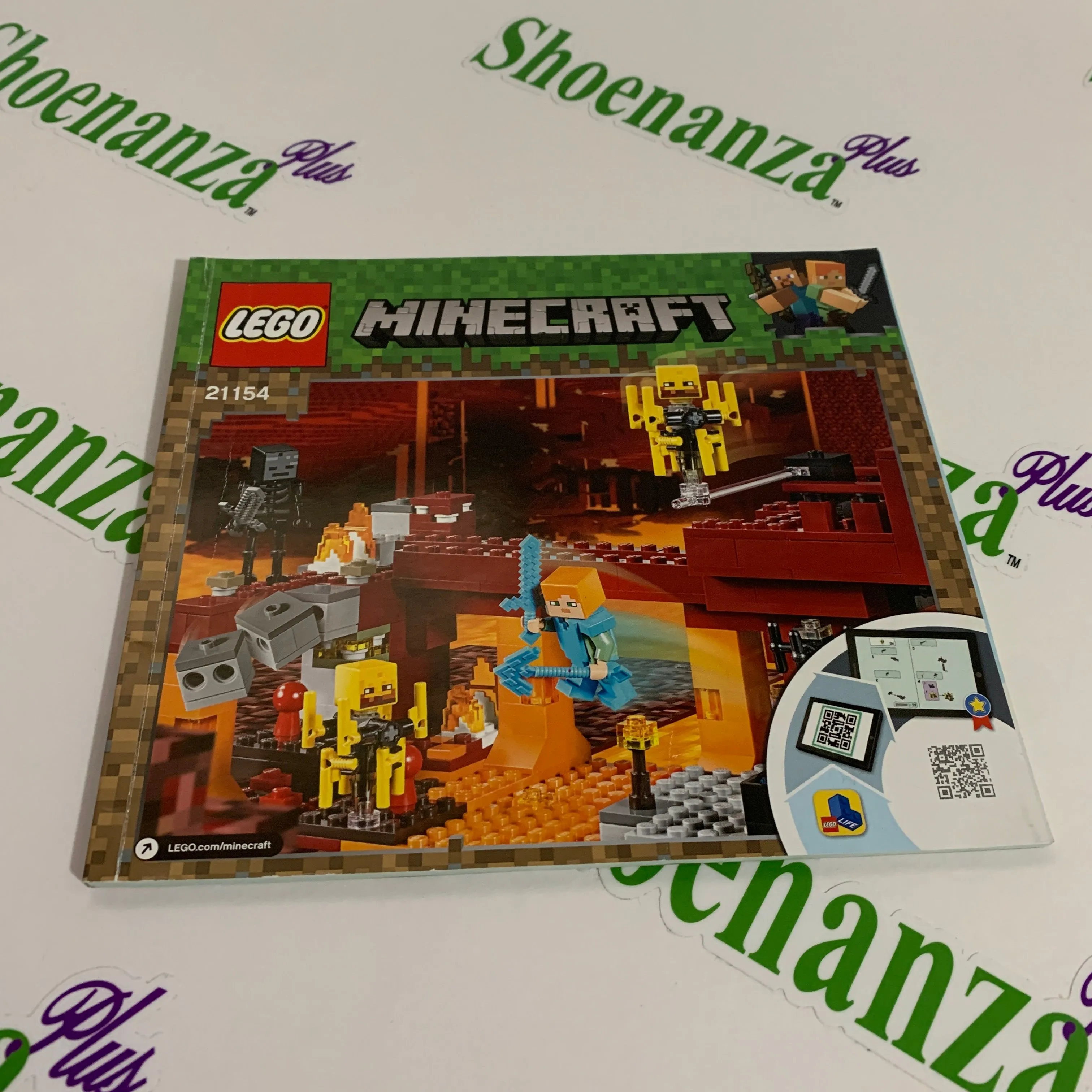 Product image for LEGO Minecraft The Blaze Bridge 21154 Manual Book Instructions ONLY 2019 Retired