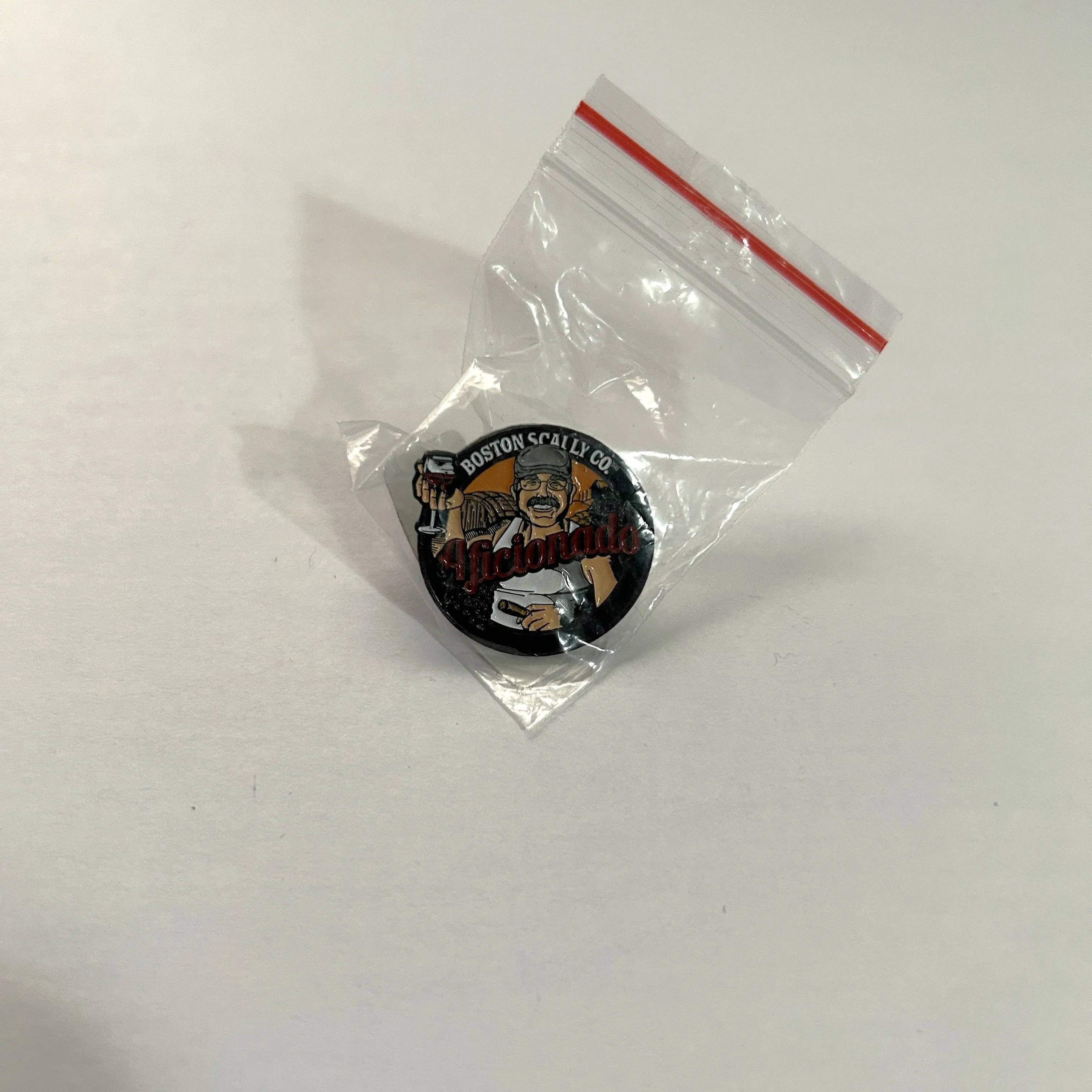 Product image for Boston Scally Co. The Aficionado Cap Hat Pin Wine Rubber Backed Enamel