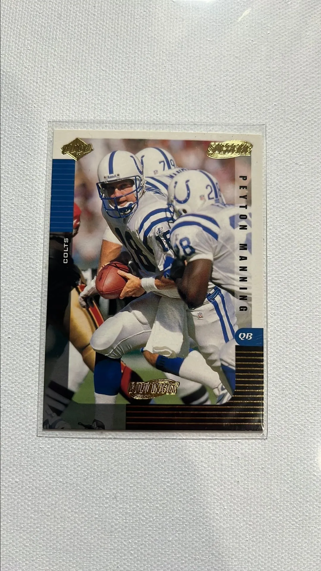 Product image for Payton Manning collectors edge supreme gold ingot card