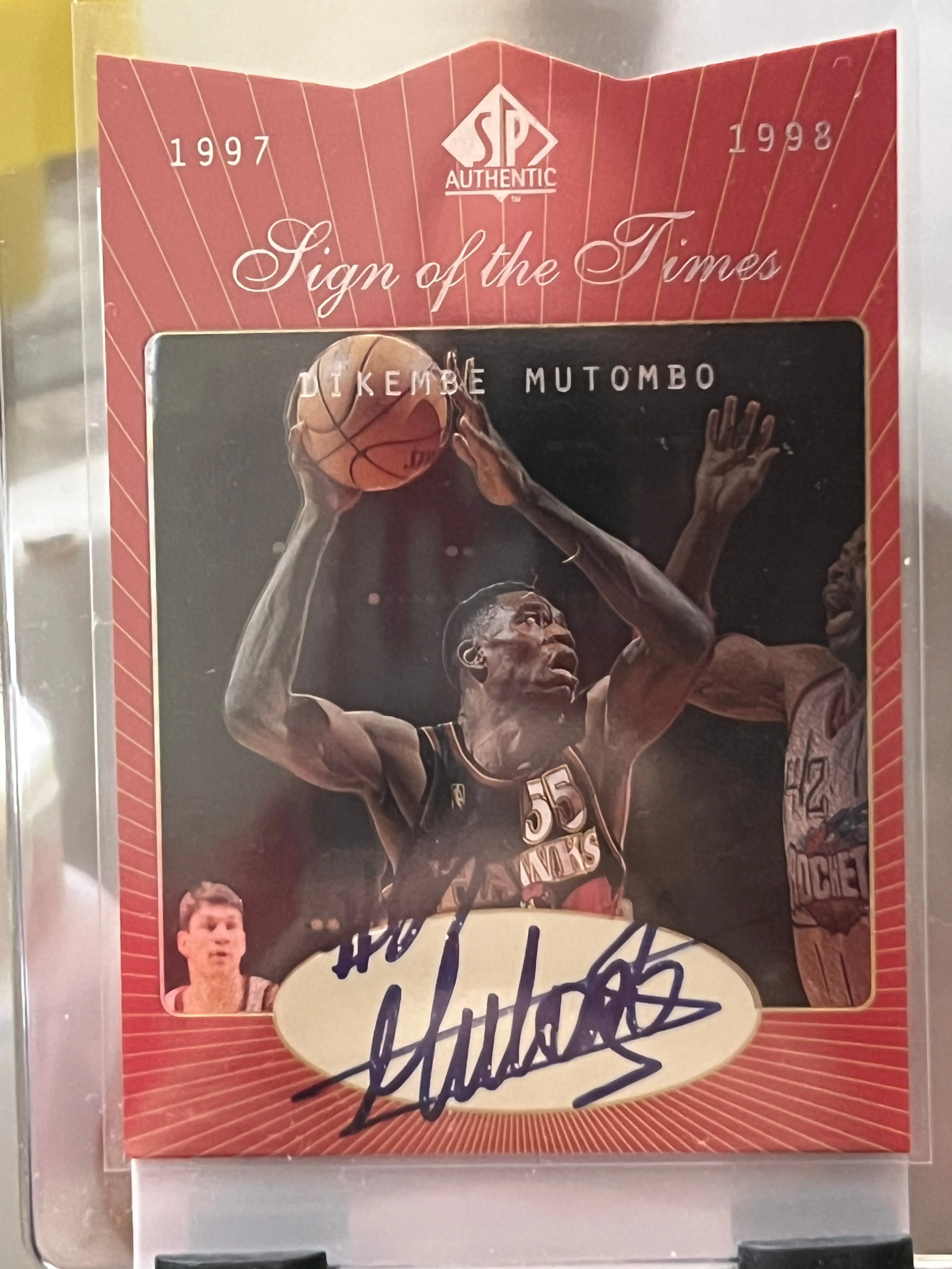 Product image for SOLD...Basketball 🏀 DIKEMBE Mutombo Auto Die-Cut