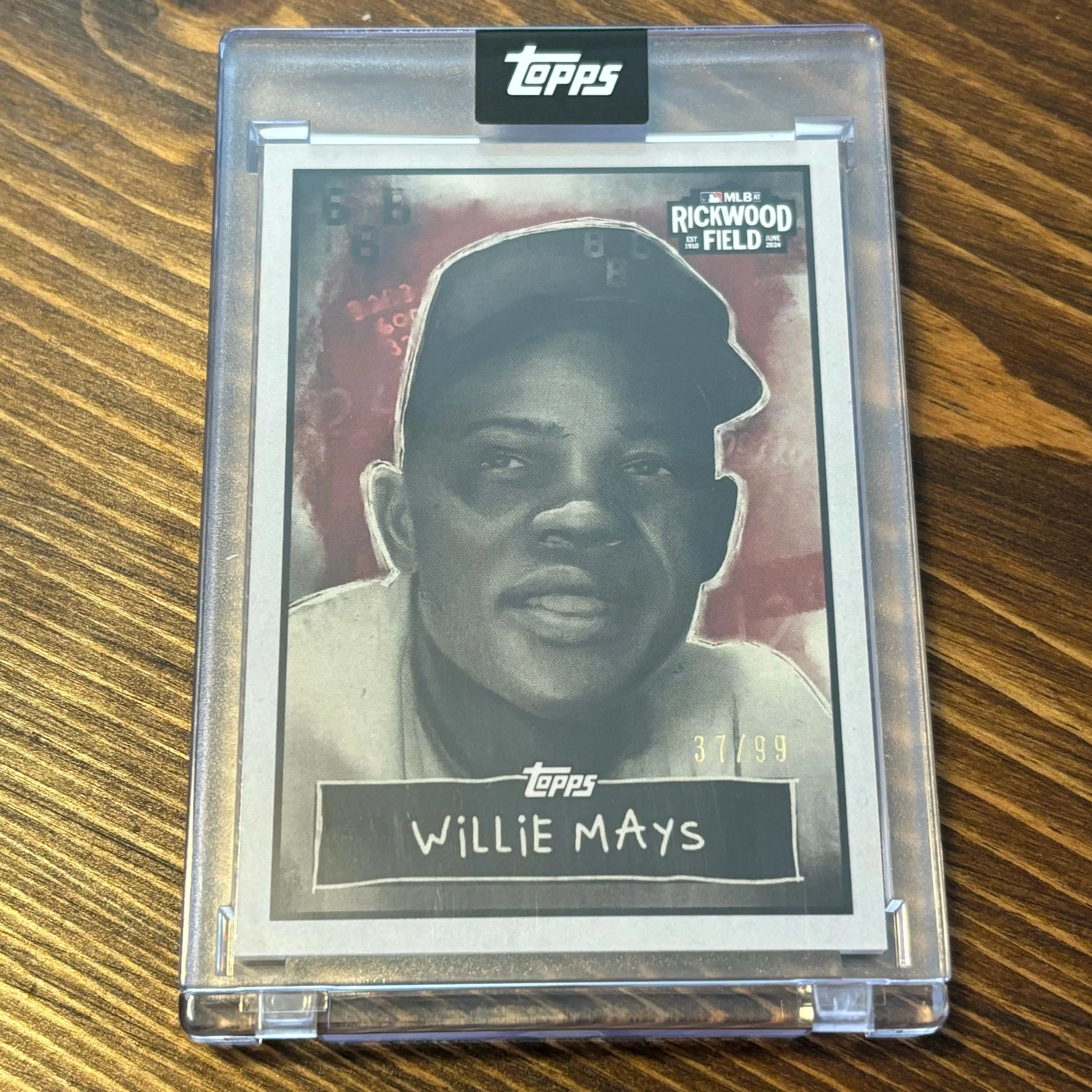 Product image for 2024 Topps Rickwood Field Collection Willie Mays /99 Silver Parallel #RW-4 SP Giants