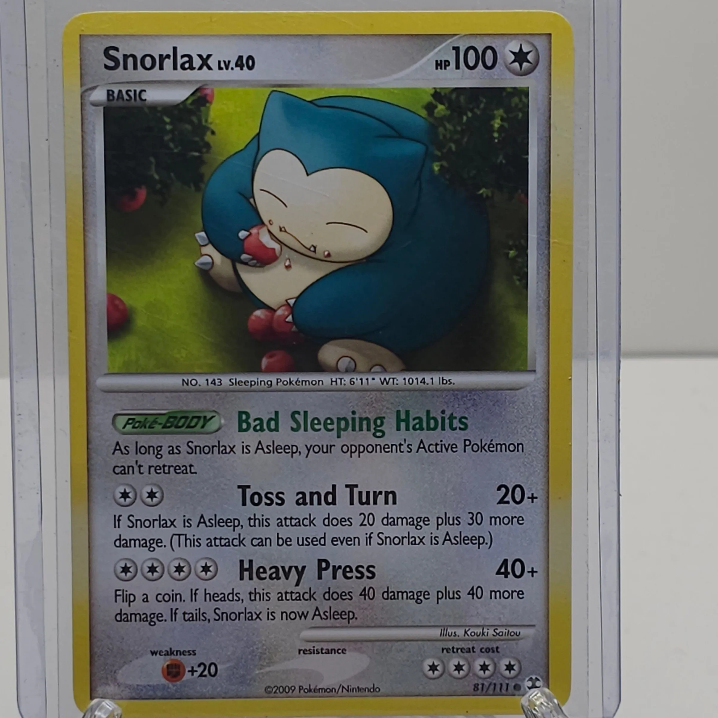 Product image for Snorlax 81/111 - Platinum: Rising Rivals 2009 Pokémon Card