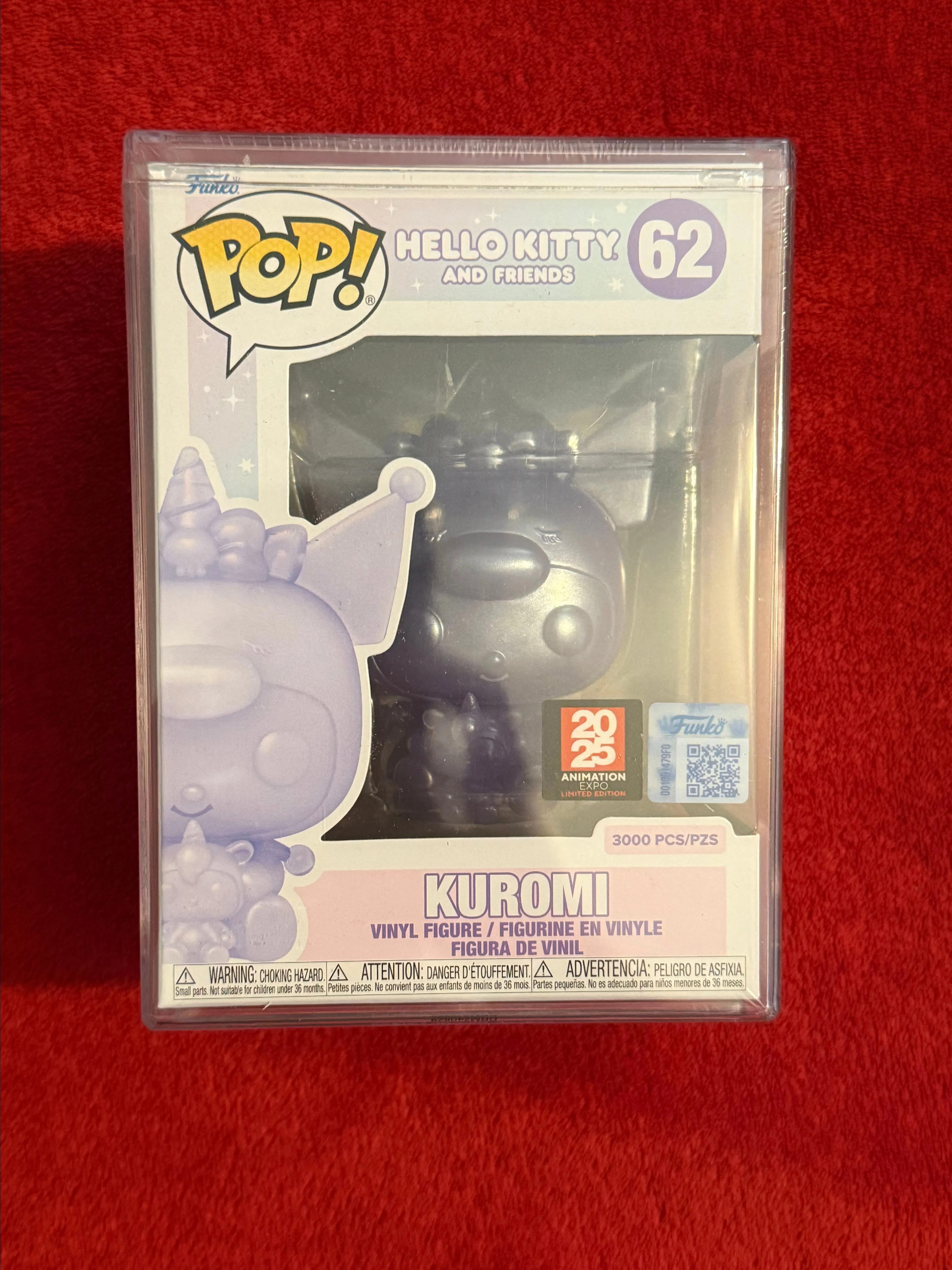 Product image for Funko Pop Sanrio Hello Kitty Kuromi Translucent Purple #62 LE 3000 PCS SEALED