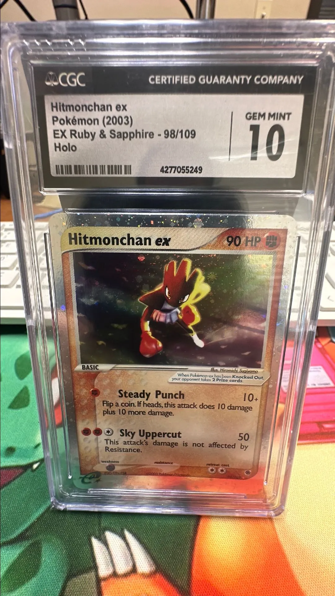Product image for Hitmonchan ex #98 - 2003 EX Ruby & Sapphire - CGC Gem Mint 10