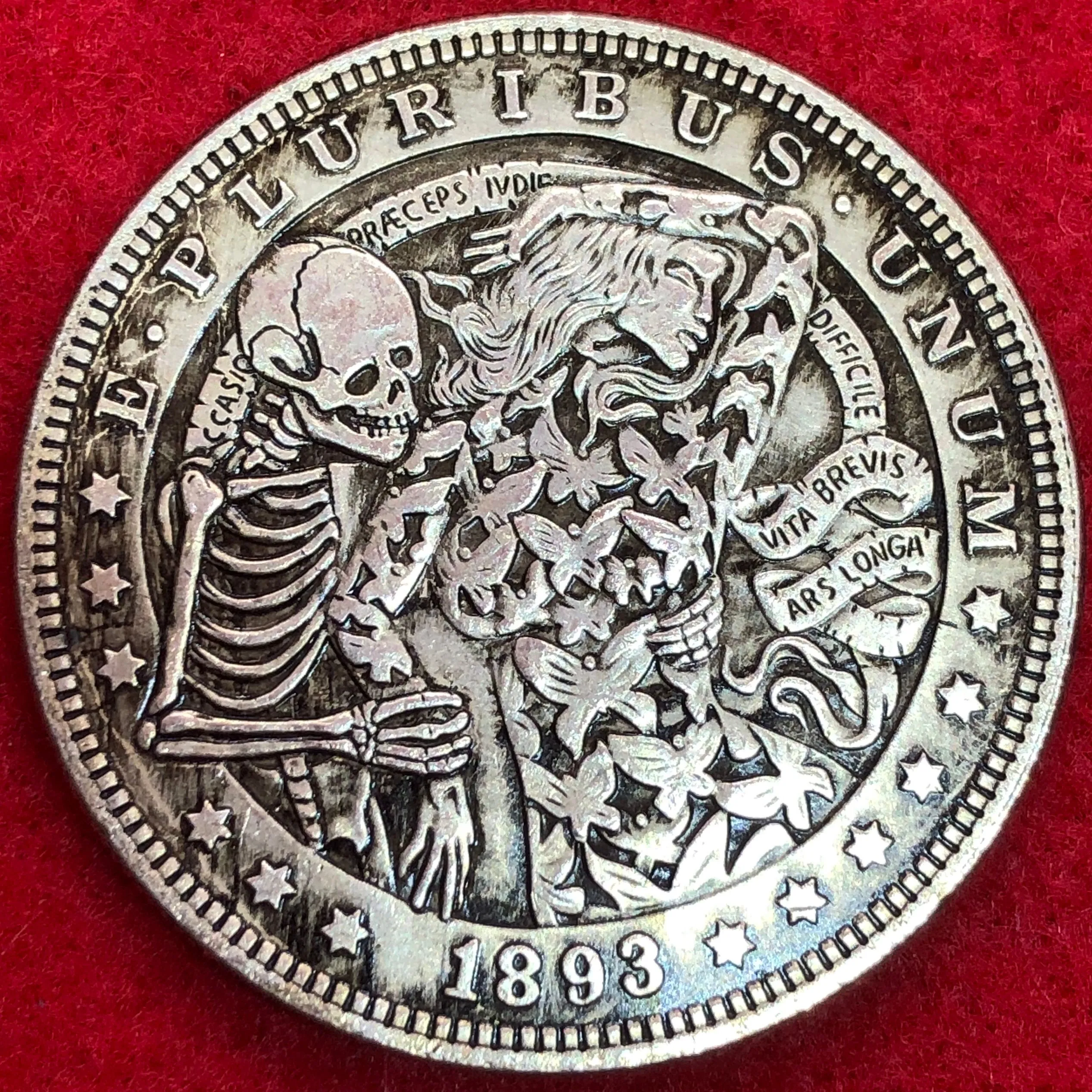 Product image for Until death do us part butterfly bride coin. Shipped same day