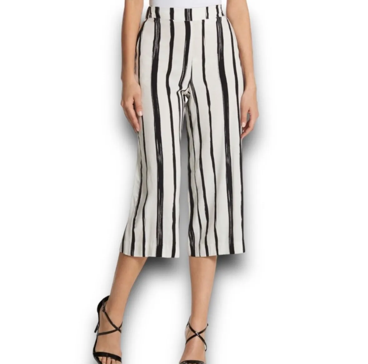 Product image for Chicos Striped Cropped Pants
