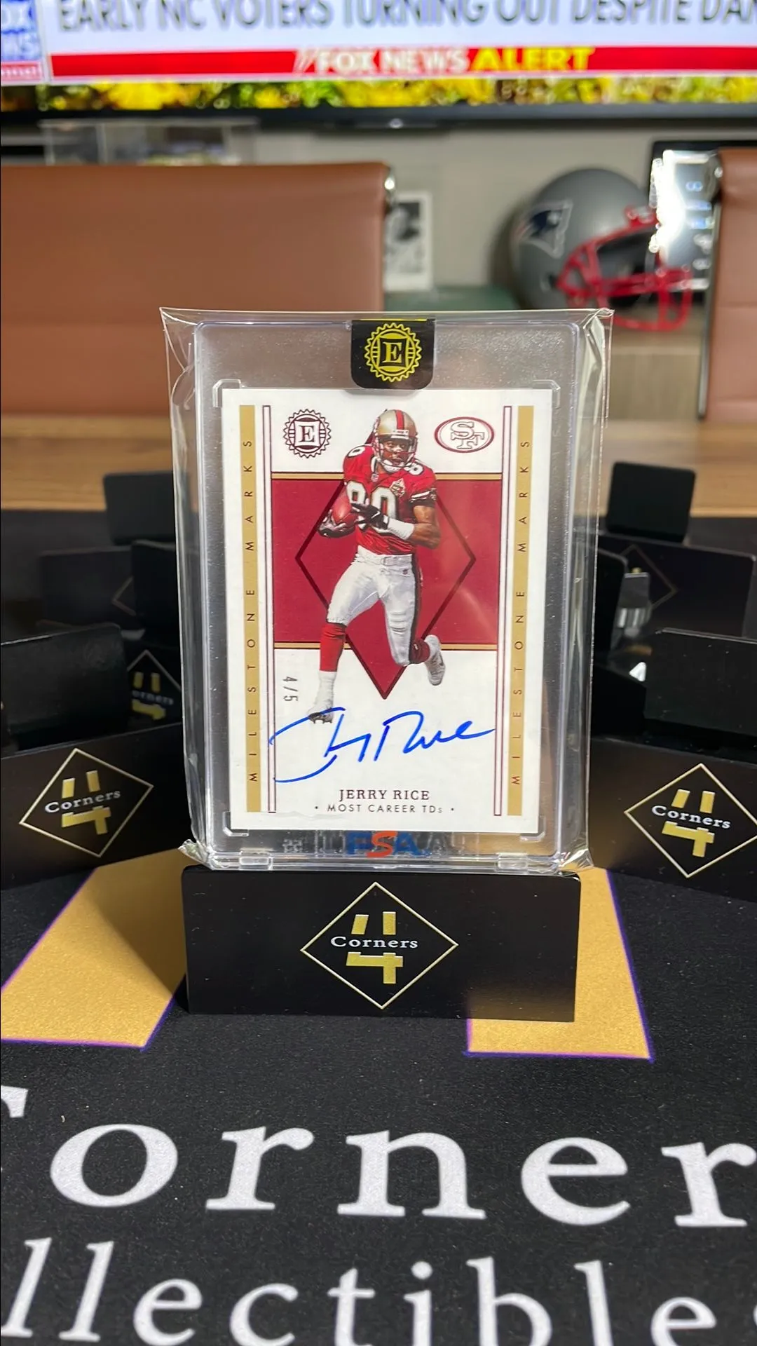 Product image for Jerry Rice 2022 Panini Encased Sealed On-Card Auto /5