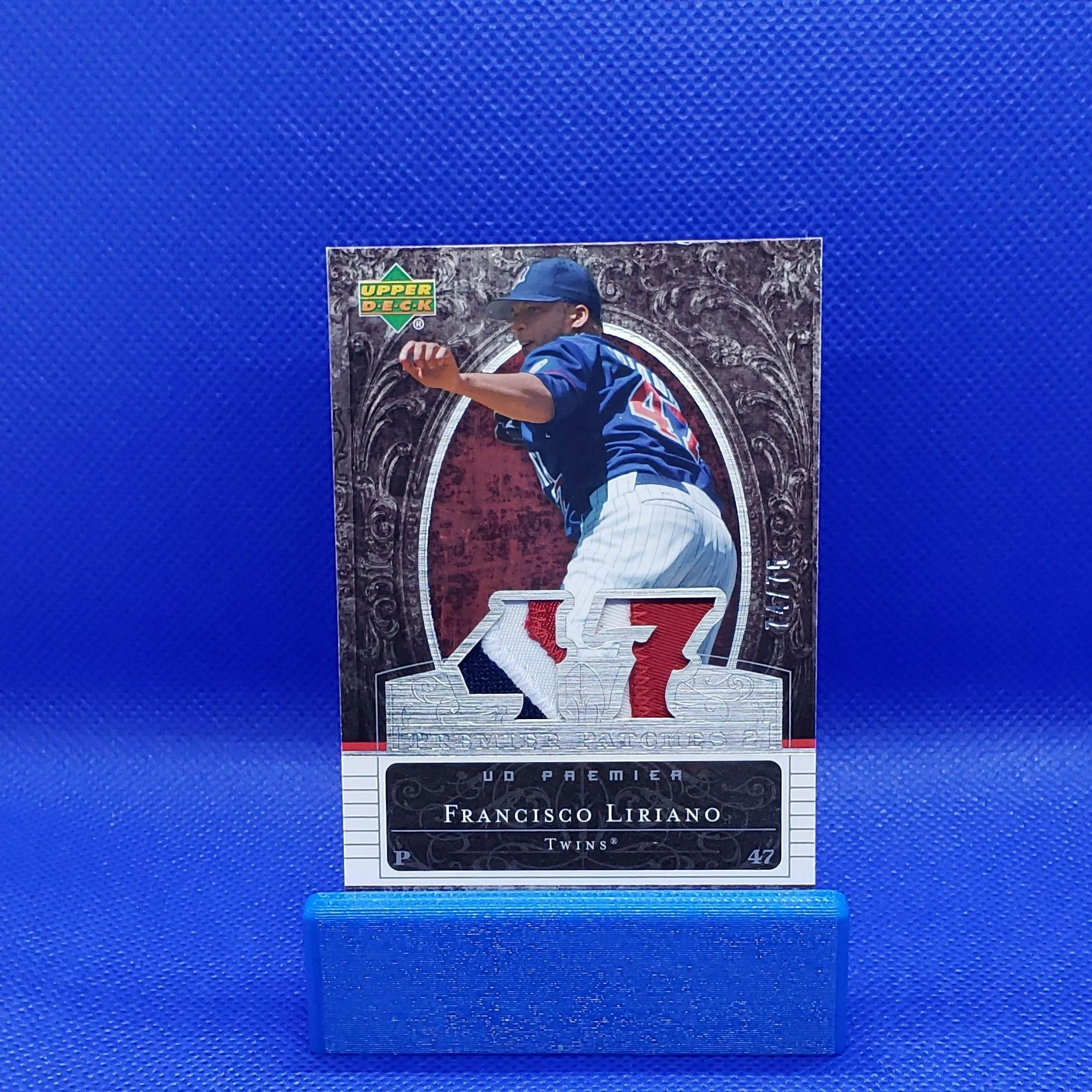 Product image for Francisco Liriano 2007 UD Premier Patches 3 Color Jersey /75  Minnesota Twins WN05