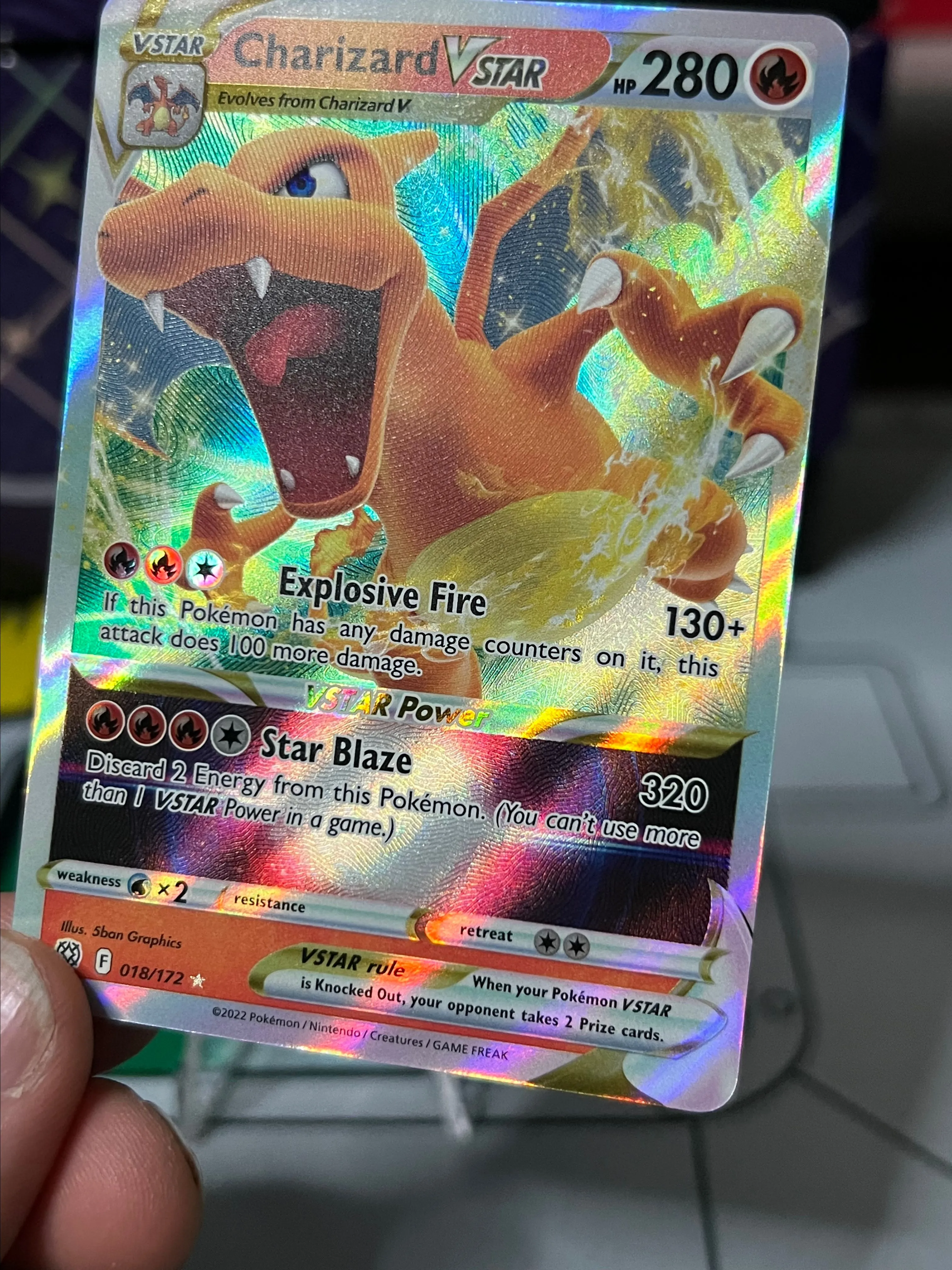 charizard vstar 018 172 brilliant stars ultra rare pokemon card Amazon.com: Charizard VSTAR 018/172 Brilliant Stars main image 1
