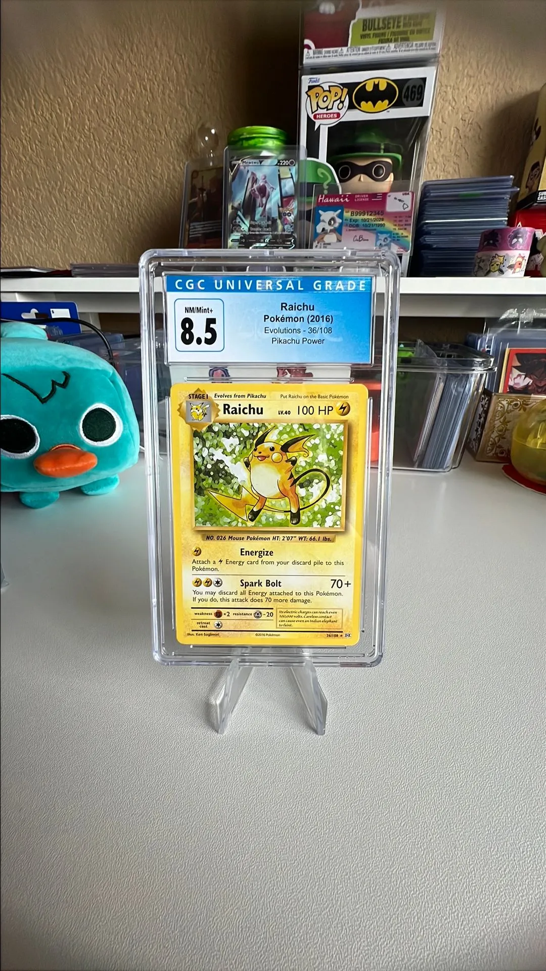 Product image for CGC 8.5 Raichu (non-holo)